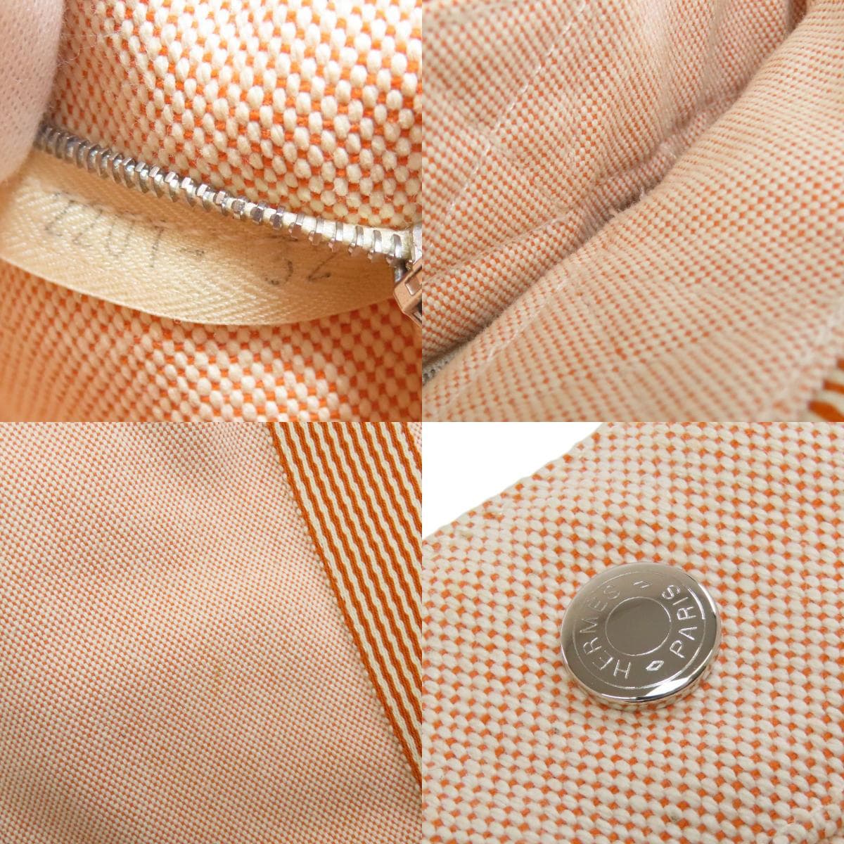 Hermes New Falto MM Handbag Canvas Ladies [Used] [HERMES] 8