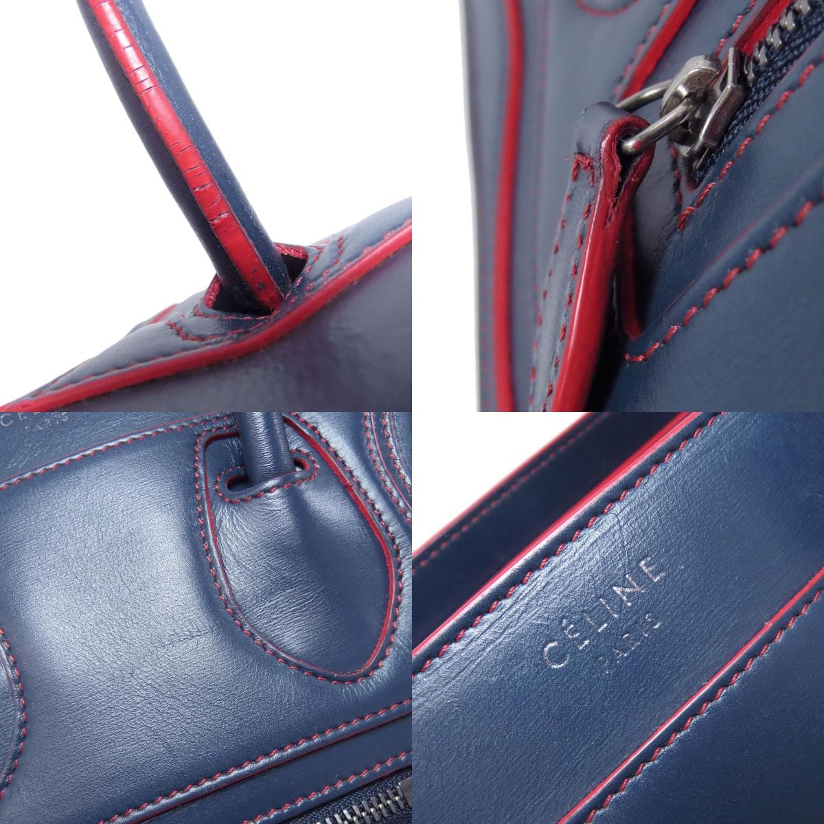 Celine Luggage Nano 2WAY Handbag Calf Leather for Women [Used] [CELINE] 6