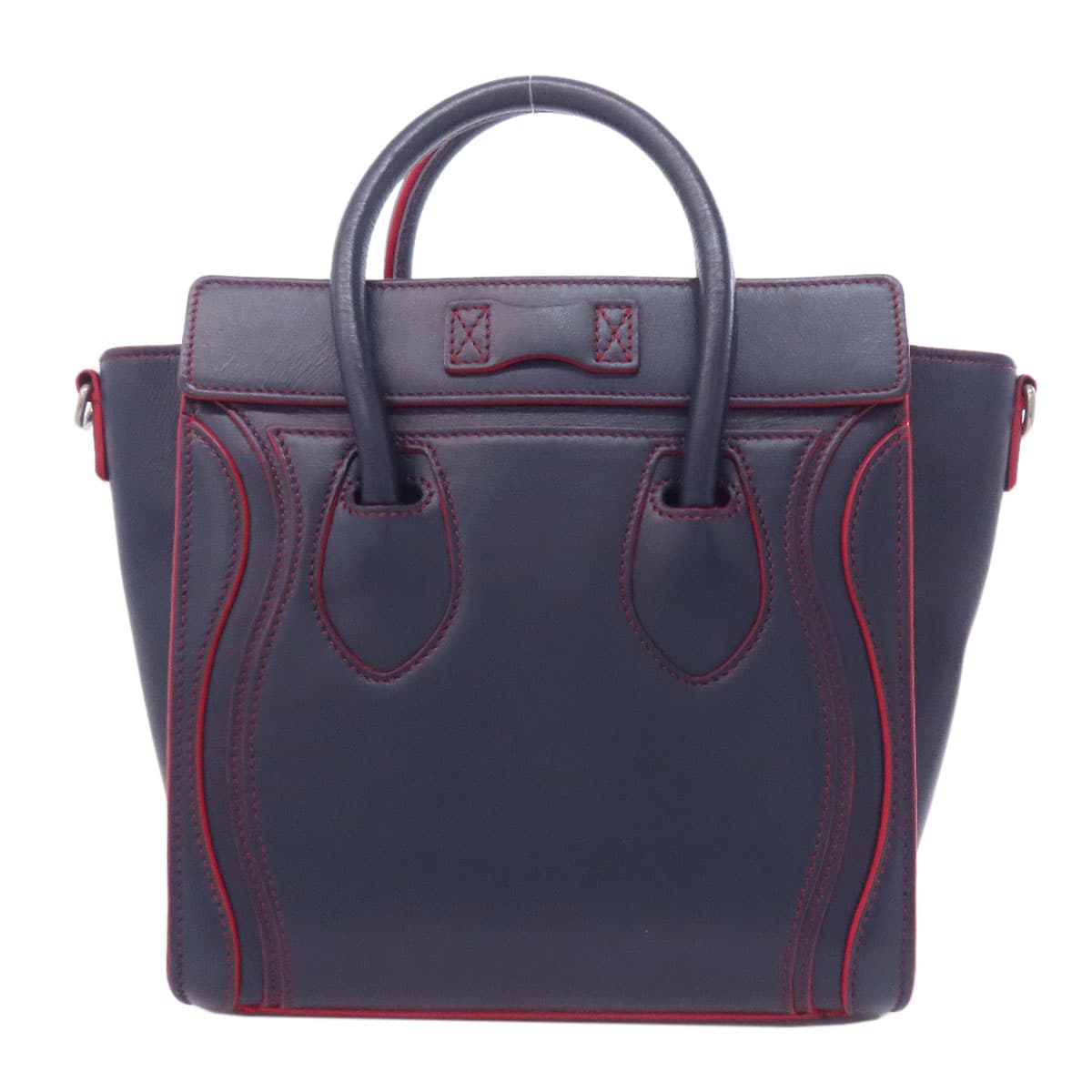 Celine Luggage Nano 2WAY Handbag Calf Leather for Women [Used] [CELINE] 2