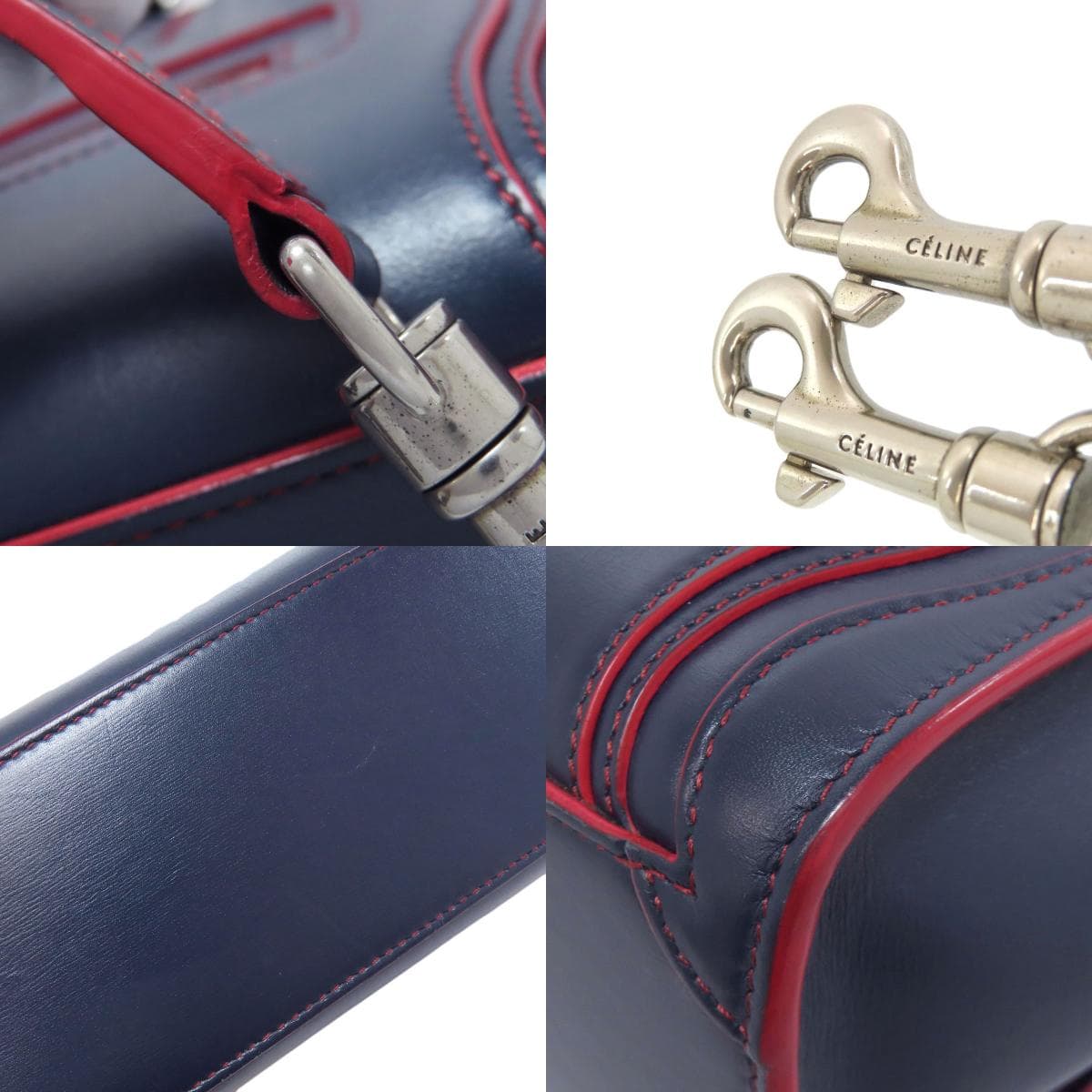 Celine Luggage Nano 2WAY Handbag Calf Leather for Women [Used] [CELINE] 9