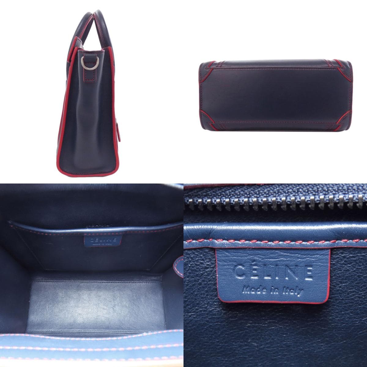 Celine Luggage Nano 2WAY Handbag Calf Leather for Women [Used] [CELINE] 3