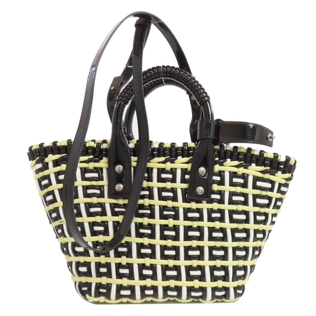 Balenciaga 671342 Bistro XS 2WAY Handbag Enamel Ladies [Used] [BALENCIAGA] 671342 2