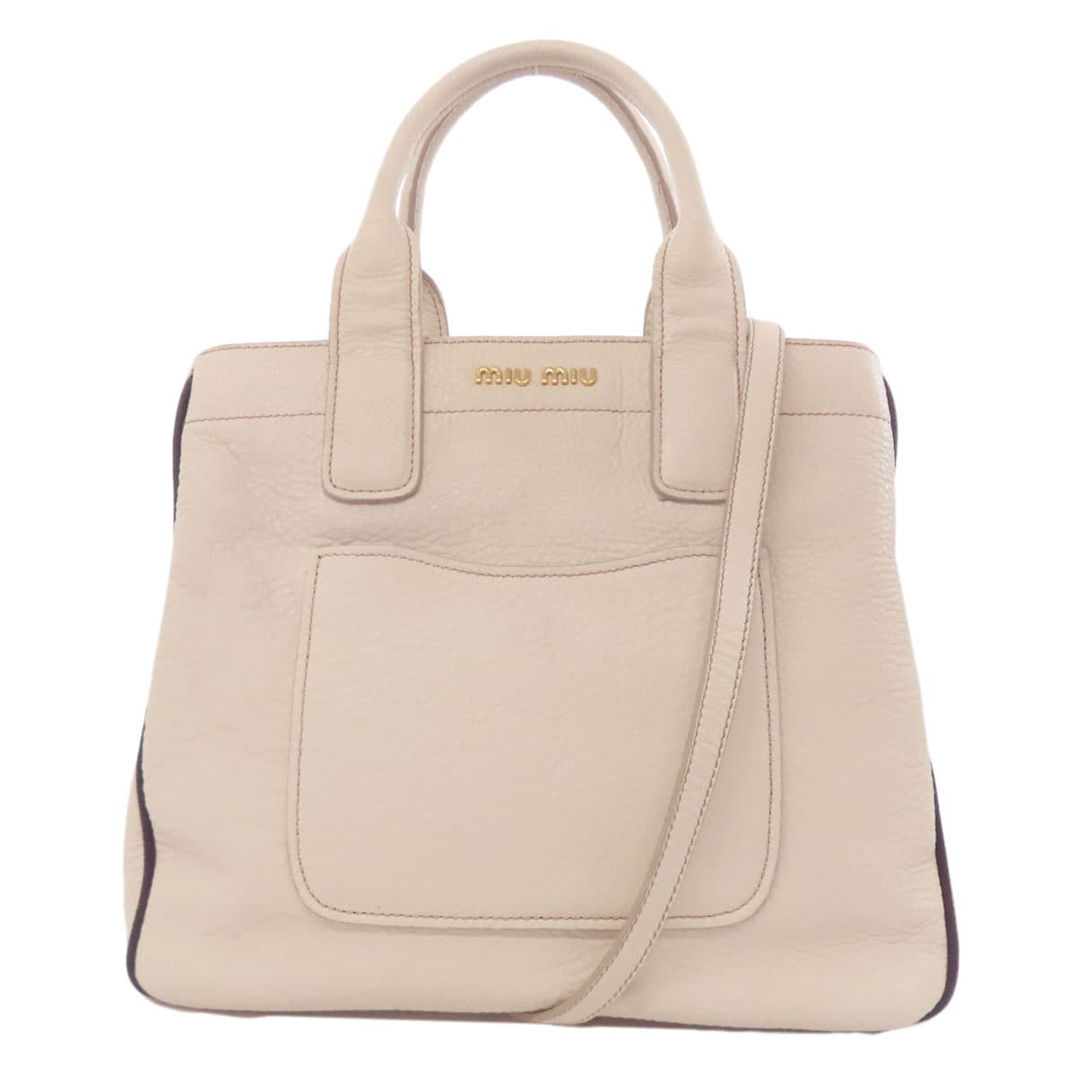 Miu Miu 2WAY Handbag Leather Ladies [Used] [MIUMIU]