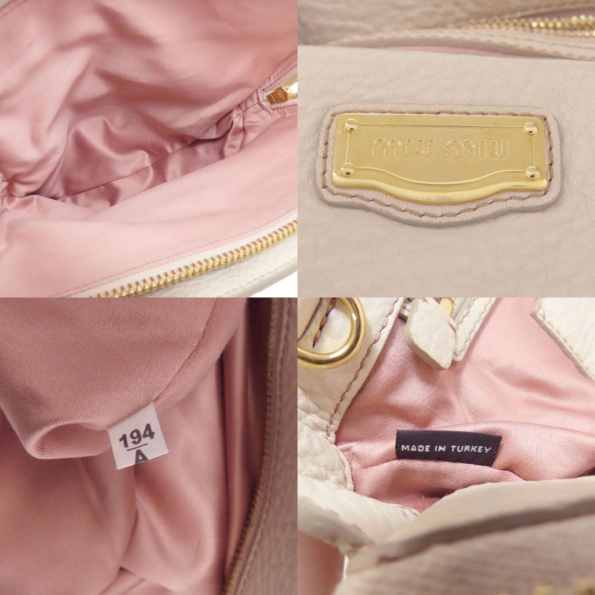 Miu Miu 2WAY Handbag Leather Ladies [Used] [MIUMIU] 4