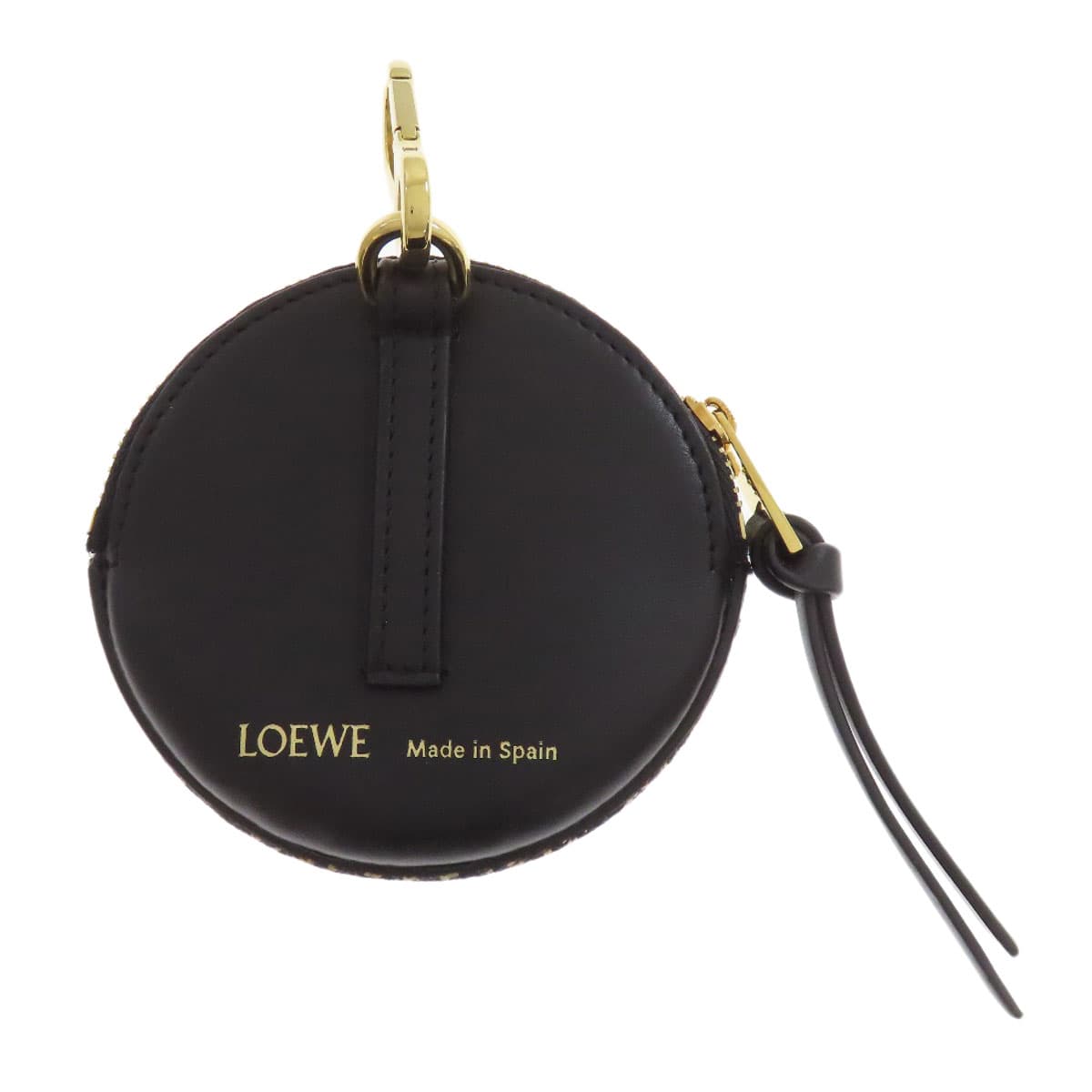 Loewe Cookie Charm Pouch Anagram Accessory Pouch Canvas/Calf Women's [Used] [LOEWE] 2