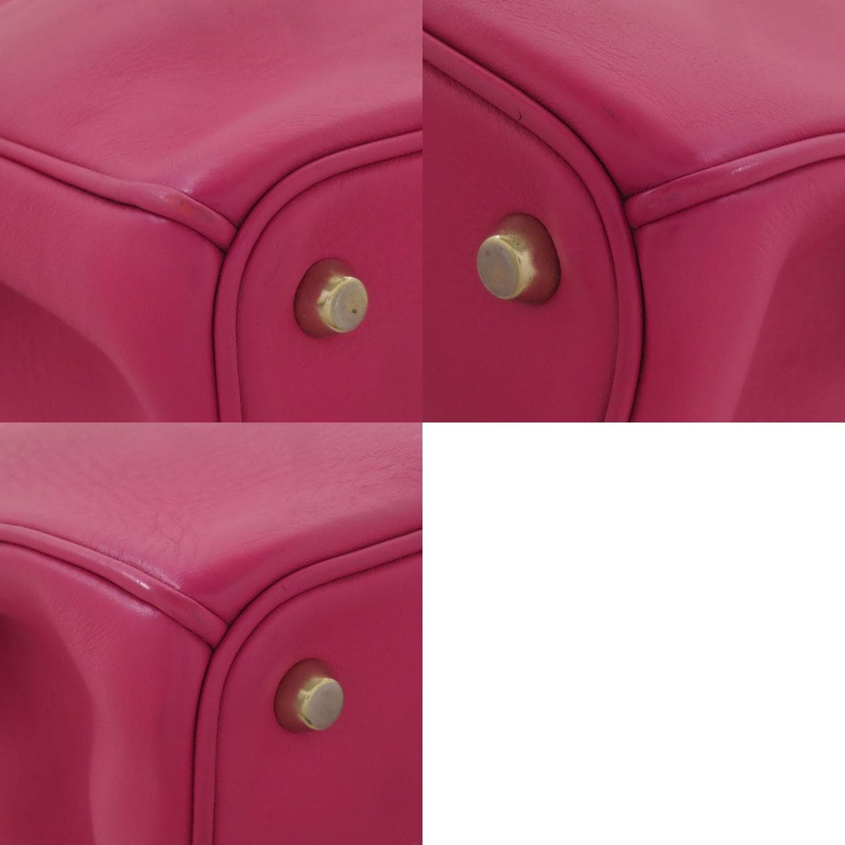 Christian Dior 2WAY Handbag Calf Leather Ladies [Used] [CHRISTIAN DIOR] 10