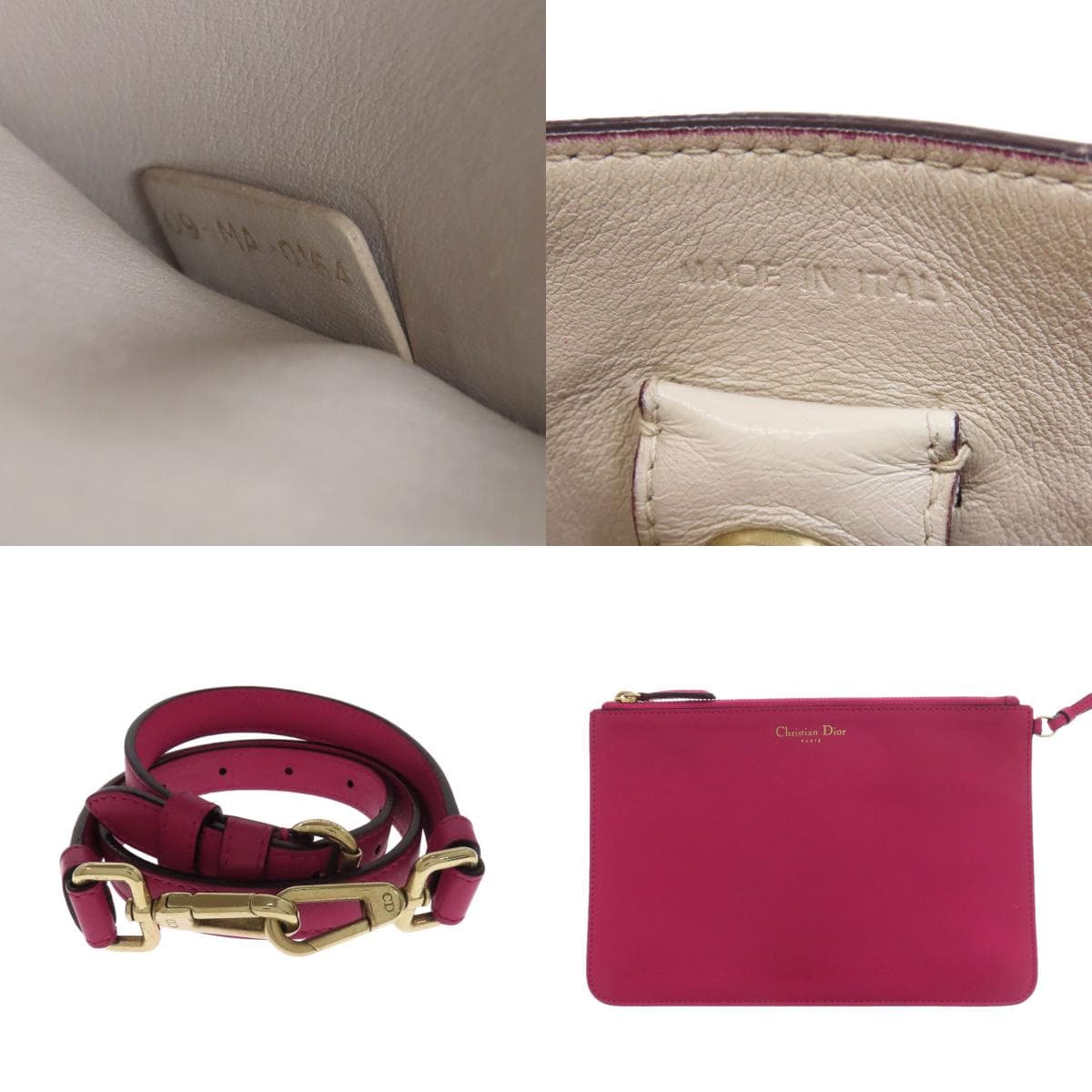 Christian Dior 2WAY Handbag Calf Leather Ladies [Used] [CHRISTIAN DIOR] 4