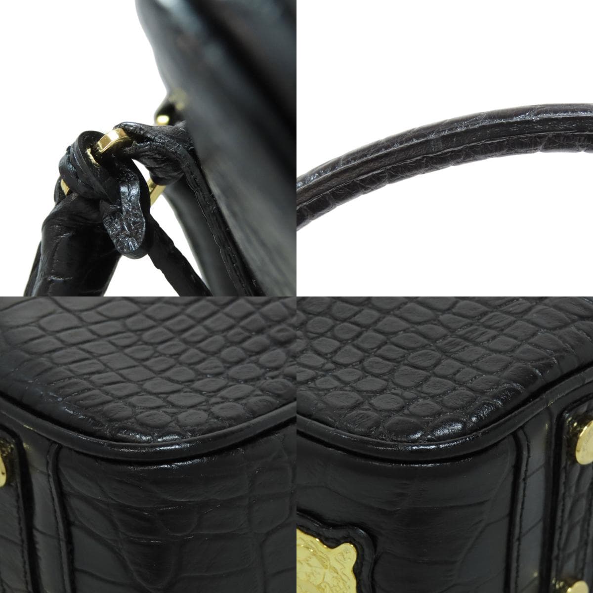 ADMJ Embossed Tote Bag Leather Ladies [Used] [ADMJ] 9