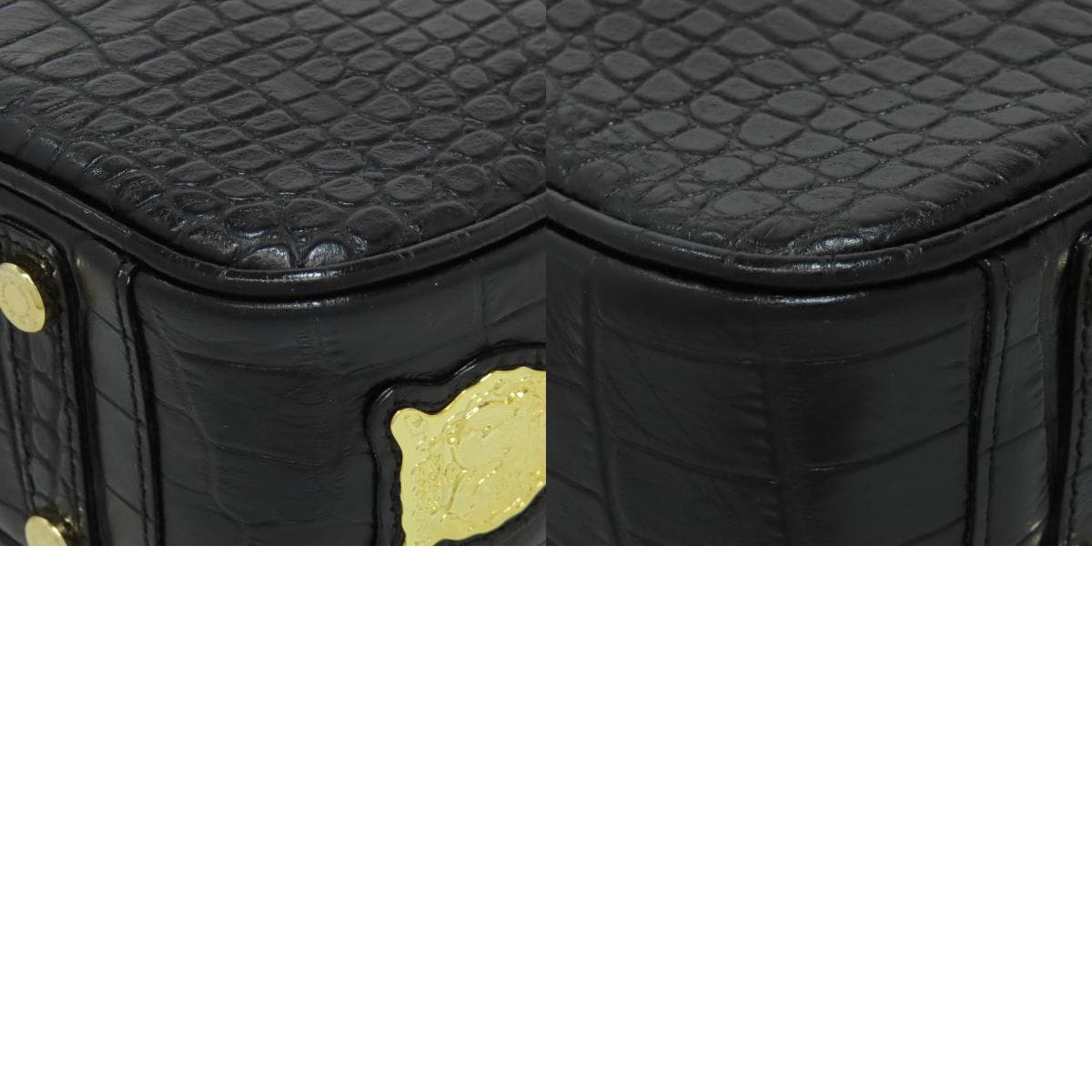 ADMJ Embossed Tote Bag Leather Ladies [Used] [ADMJ] 10