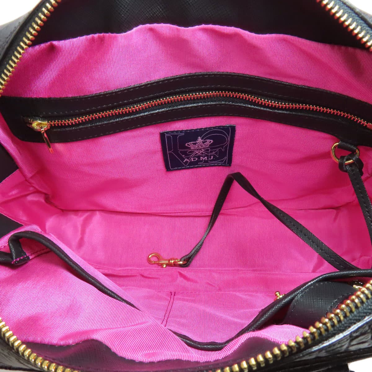 ADMJ Embossed Tote Bag Leather Ladies [Used] [ADMJ] 5