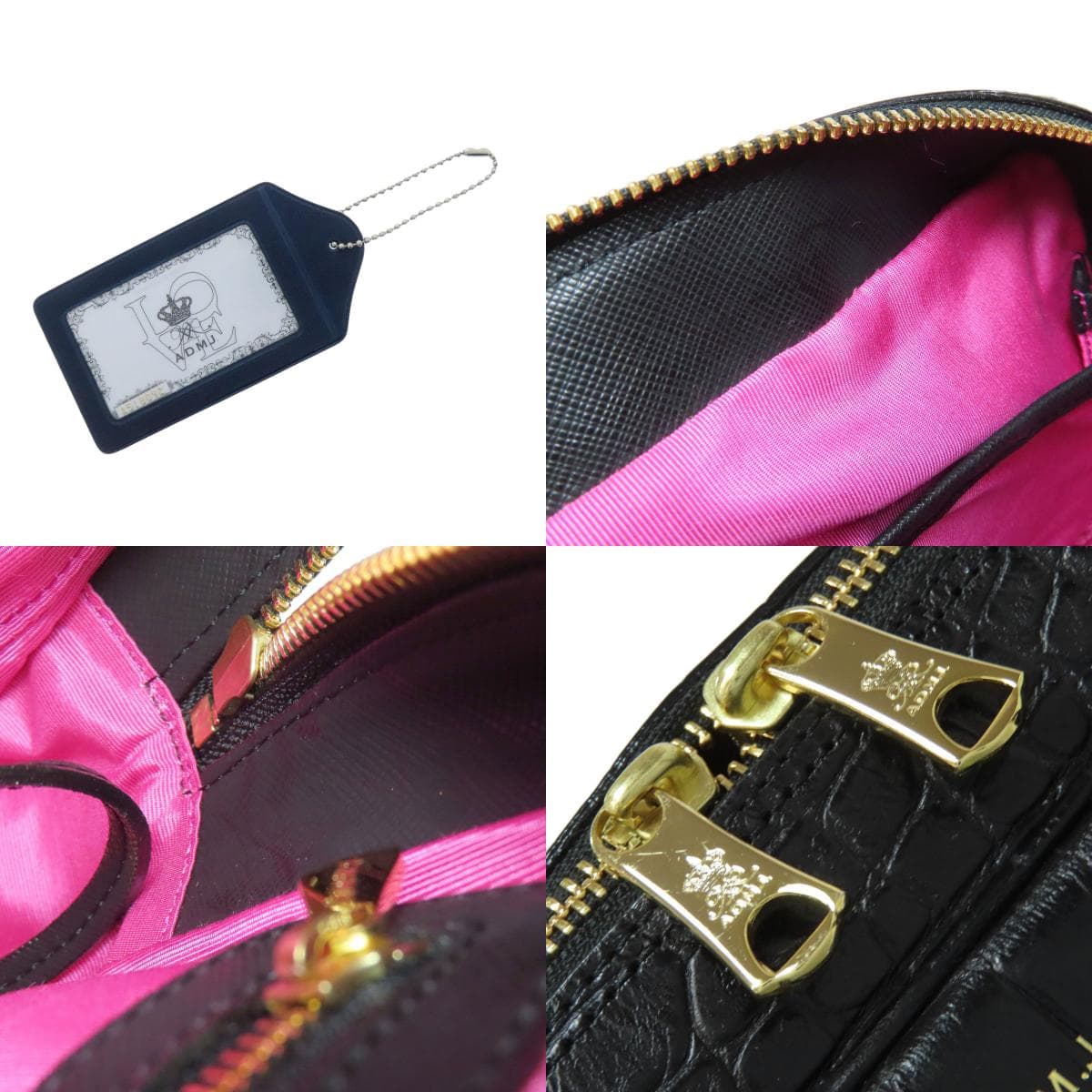 ADMJ Embossed Tote Bag Leather Ladies [Used] [ADMJ] 8