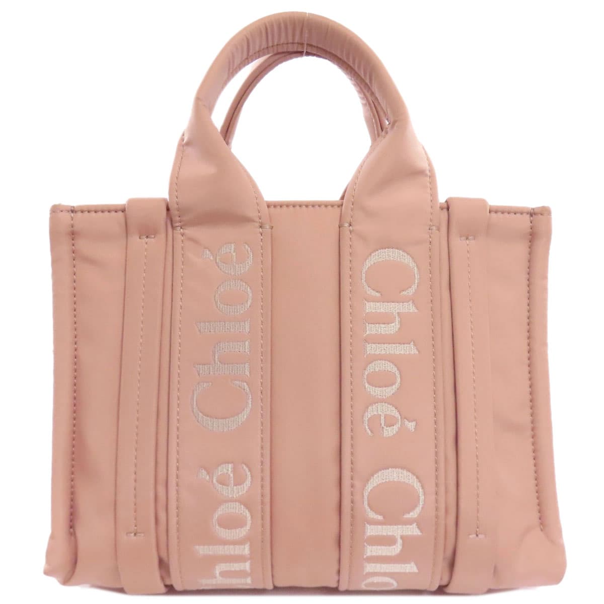 Chloe Woody Tote 2WAY Handbag Nylon Material Ladies [Used] [CHLOE] 2