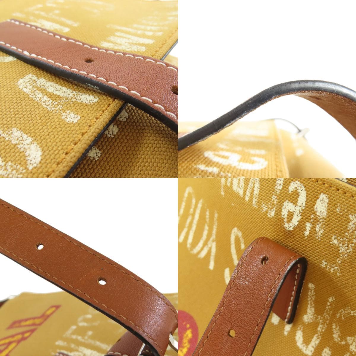 Loewe messenger bag shoulder bag canvas/calf for women [used] [LOEWE] 8