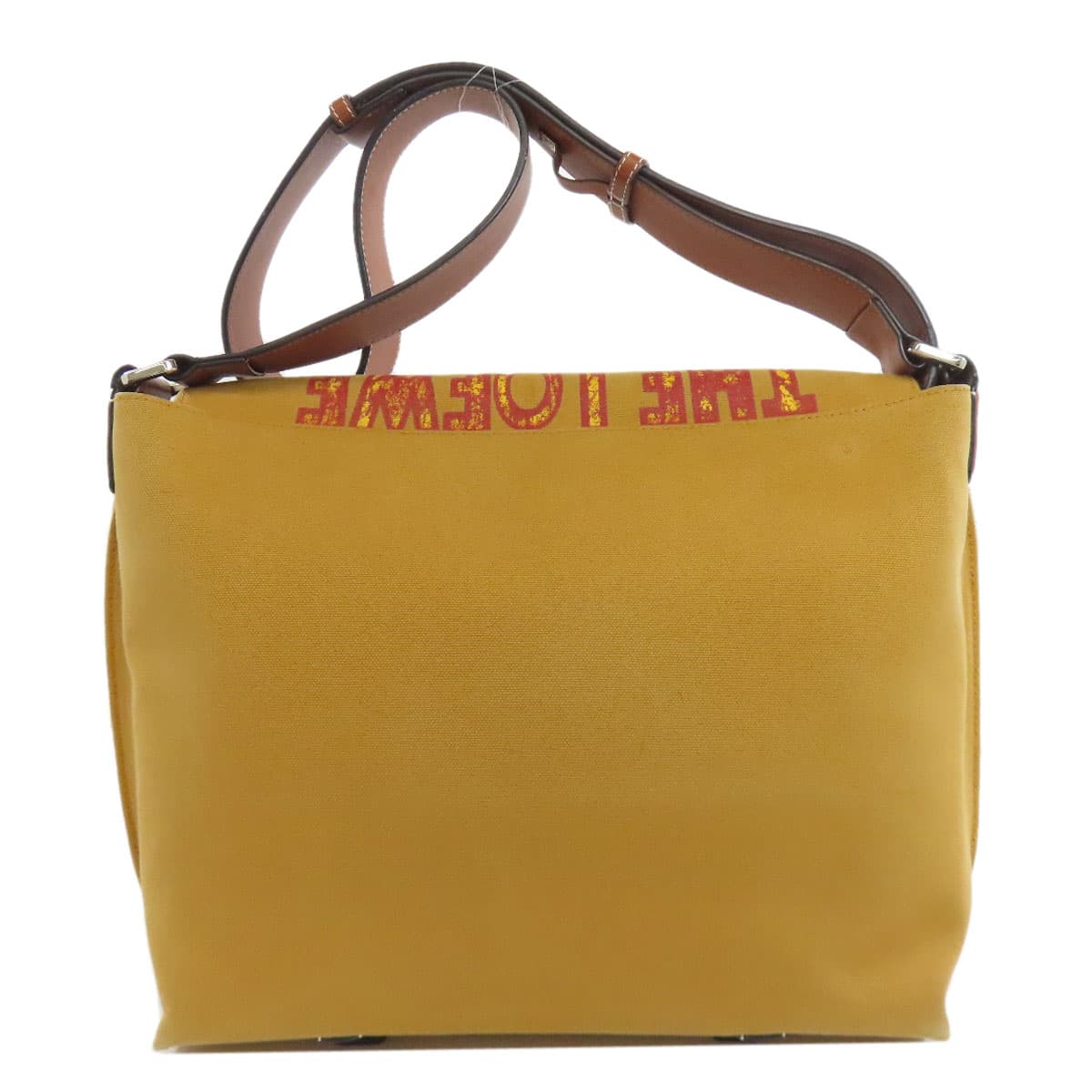 Loewe messenger bag shoulder bag canvas/calf for women [used] [LOEWE] 2