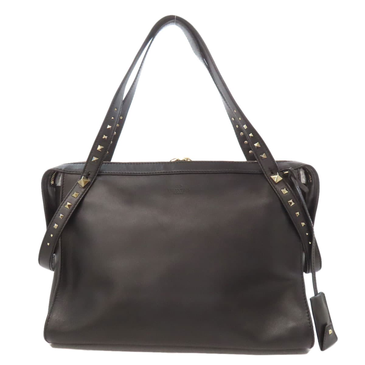 Valentino Studded Shoulder Bag Leather for Women [Used] [VALENTINO]