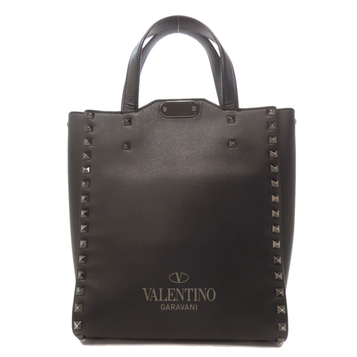 Valentino Studded Handbag Leather Women's [Used] [VALENTINO] 2