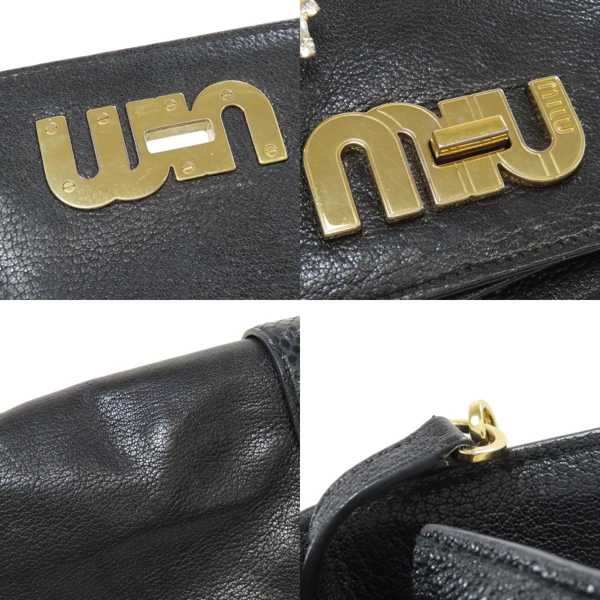 Miu Miu Chain Shoulder Shoulder Bag Calf Women's [Used] [MIUMIU] 8