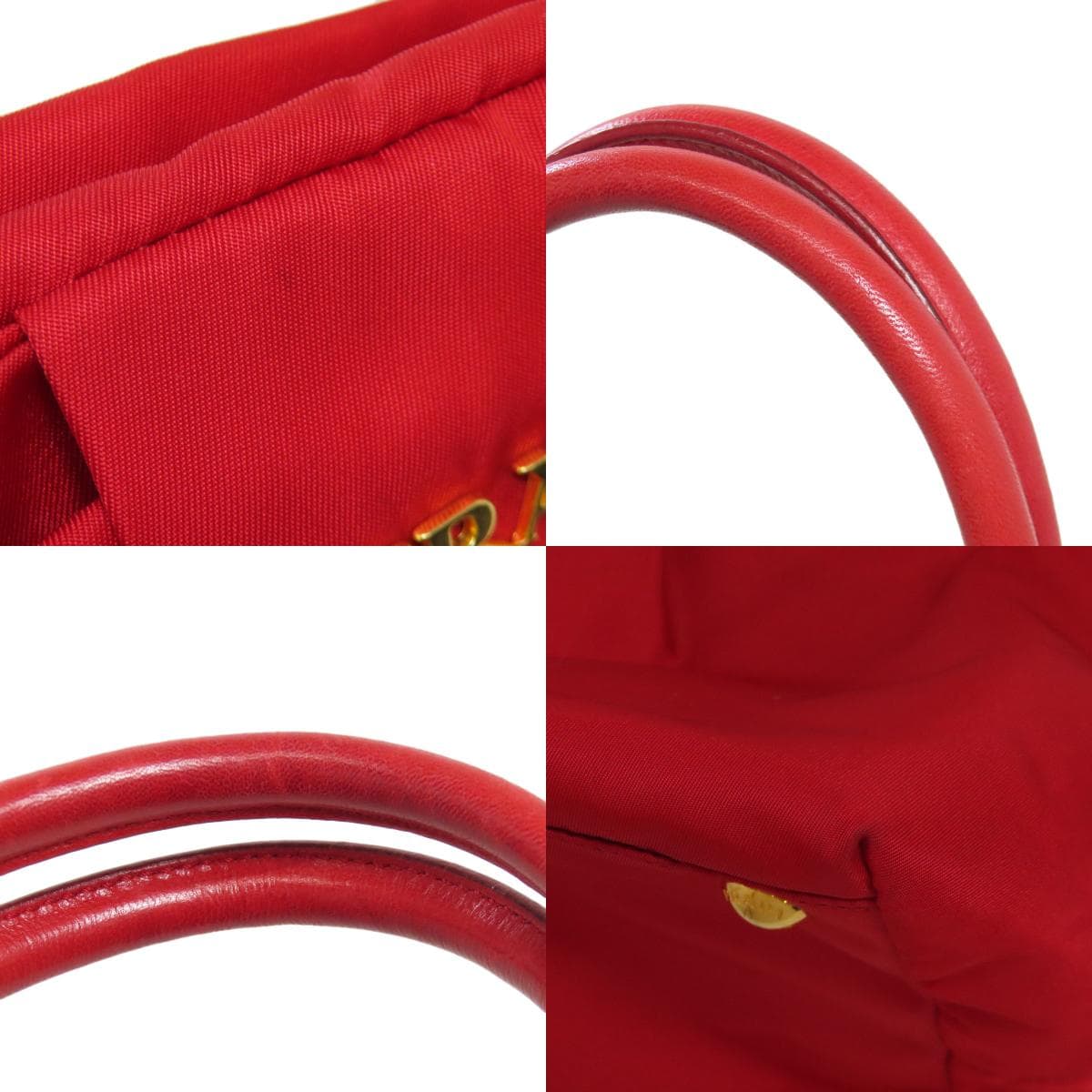 Prada Fiocco Handbag Nylon Material Ladies [Used] [PRADA] 9