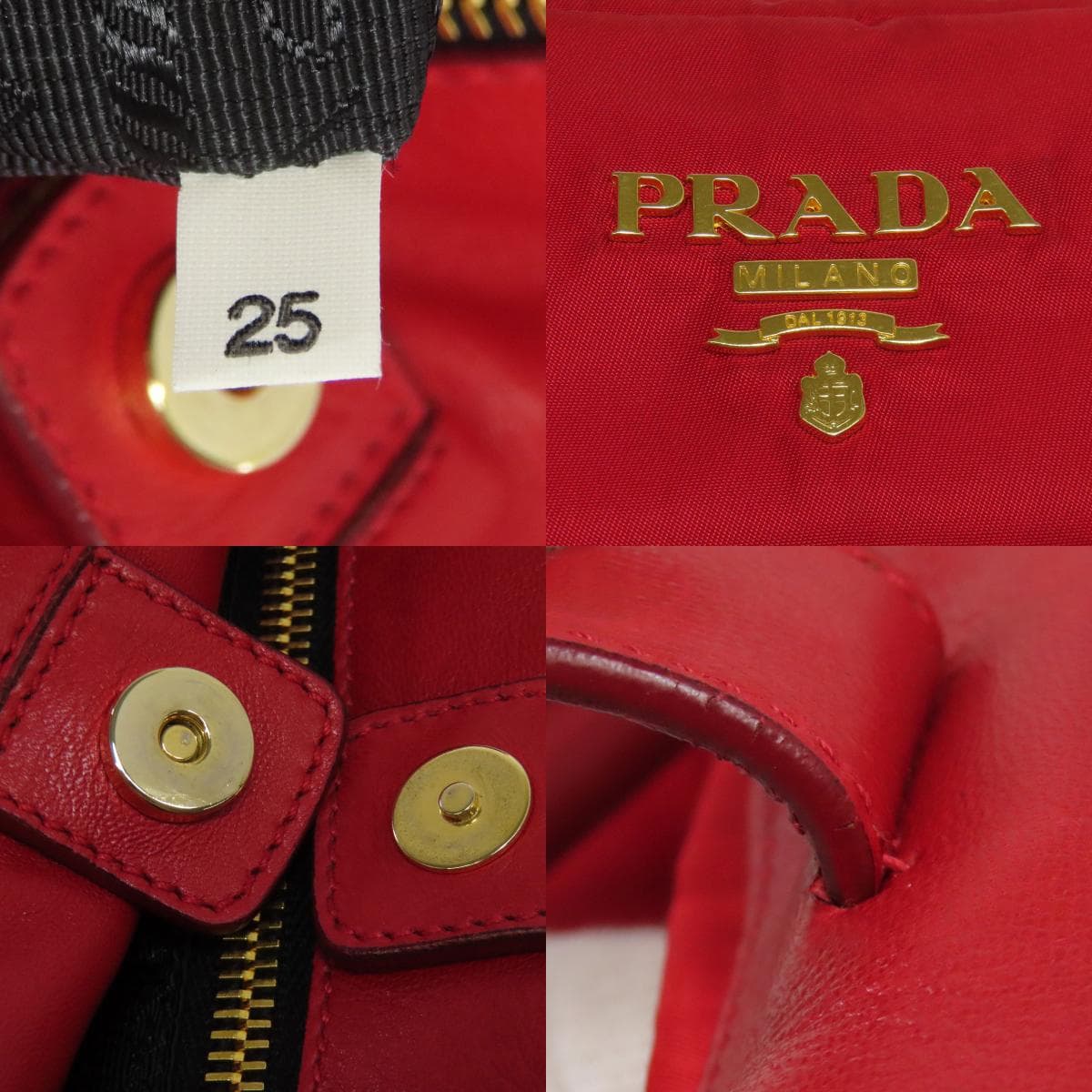 Prada Fiocco Handbag Nylon Material Ladies [Used] [PRADA] 7