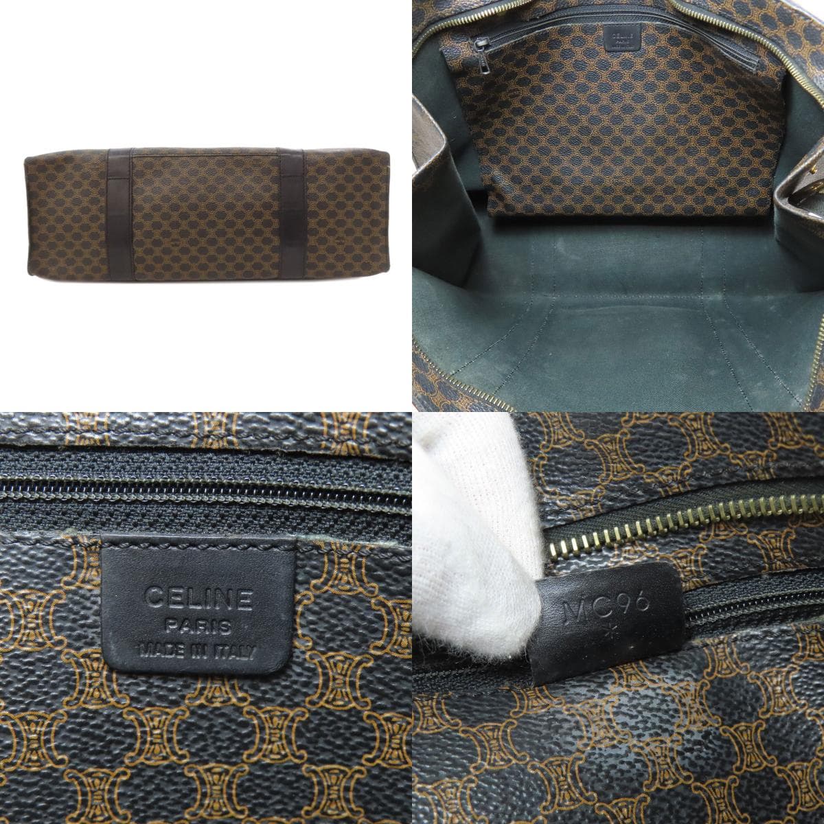 Celine Macadam Pattern Tote Bag PVC Ladies [Used] [CELINE] 4