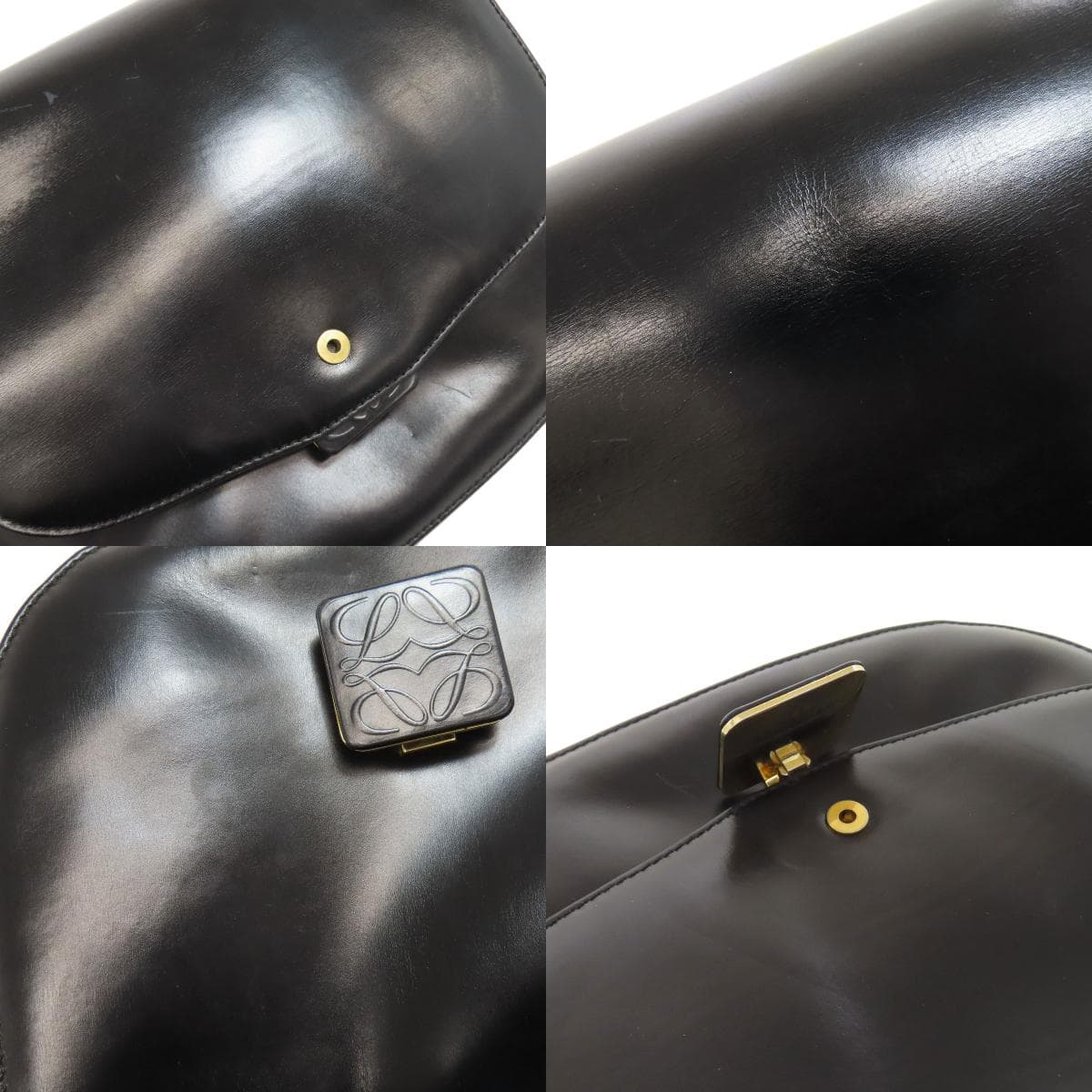 Loewe Anagram Shoulder Bag Calf Leather Ladies [Used] [LOEWE] 7