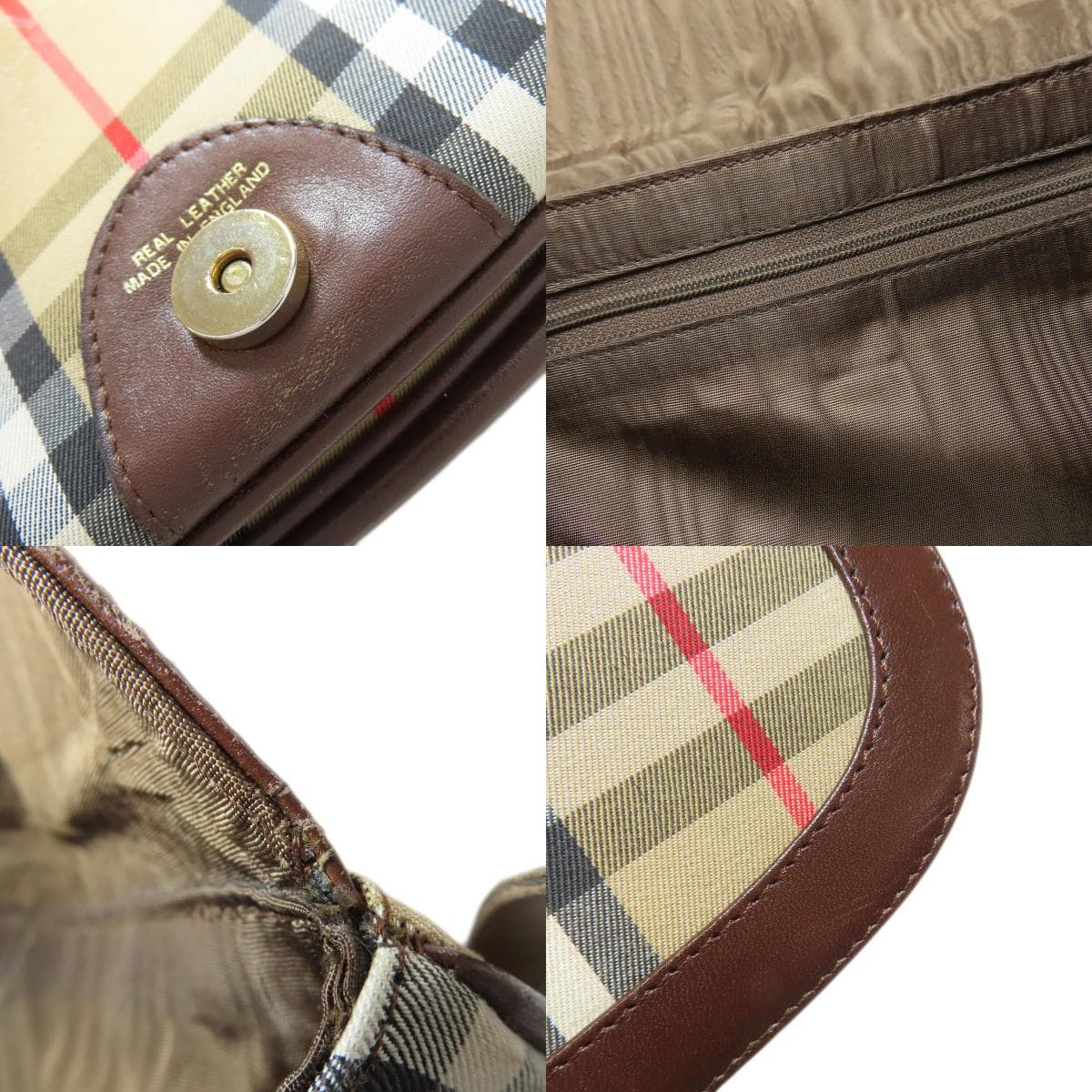 Burberry Nova Check Shoulder Bag Canvas Ladies [Used] [BURBERRY] 7