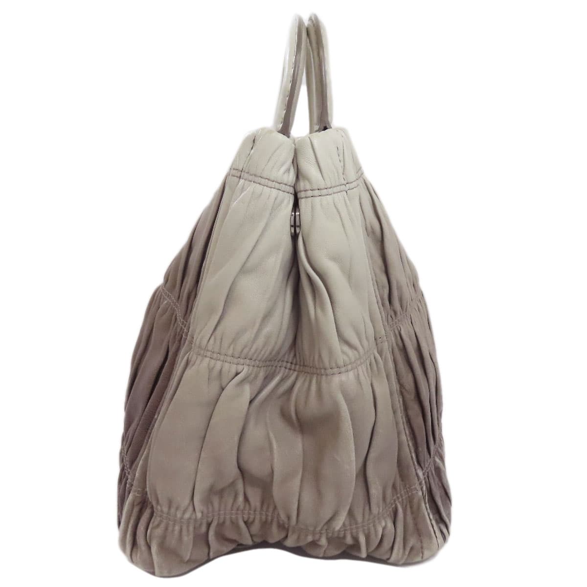 Prada 2WAY Handbag Calf Leather Ladies [Used] [PRADA] 3