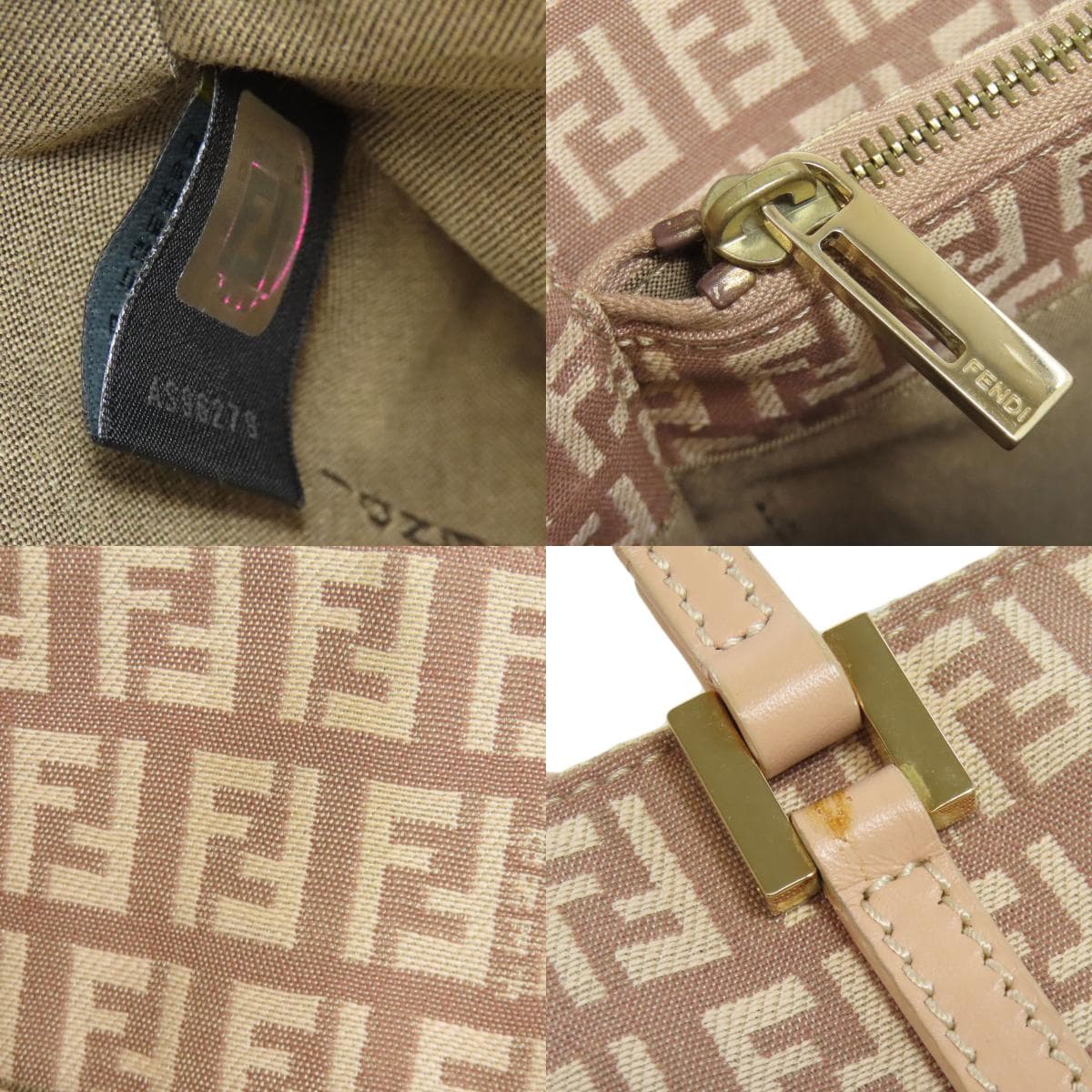 Fendi Zucchino Handbag Canvas Ladies [Used] [FENDI] 8