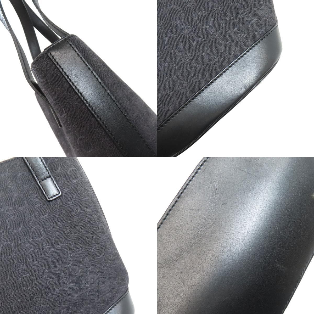 Celine C Macadam Handbag Canvas/Leather Ladies [Used] [CELINE] 8