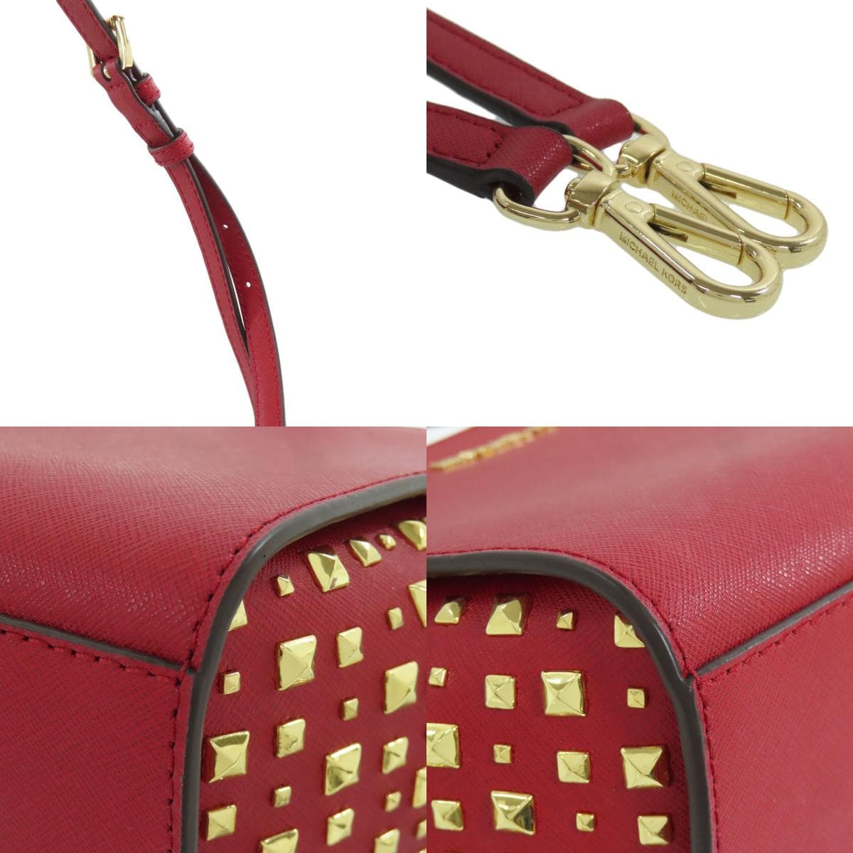 Michael Kors Studded Shoulder Bag PVC Ladies [Used] [Michael Kors] 9