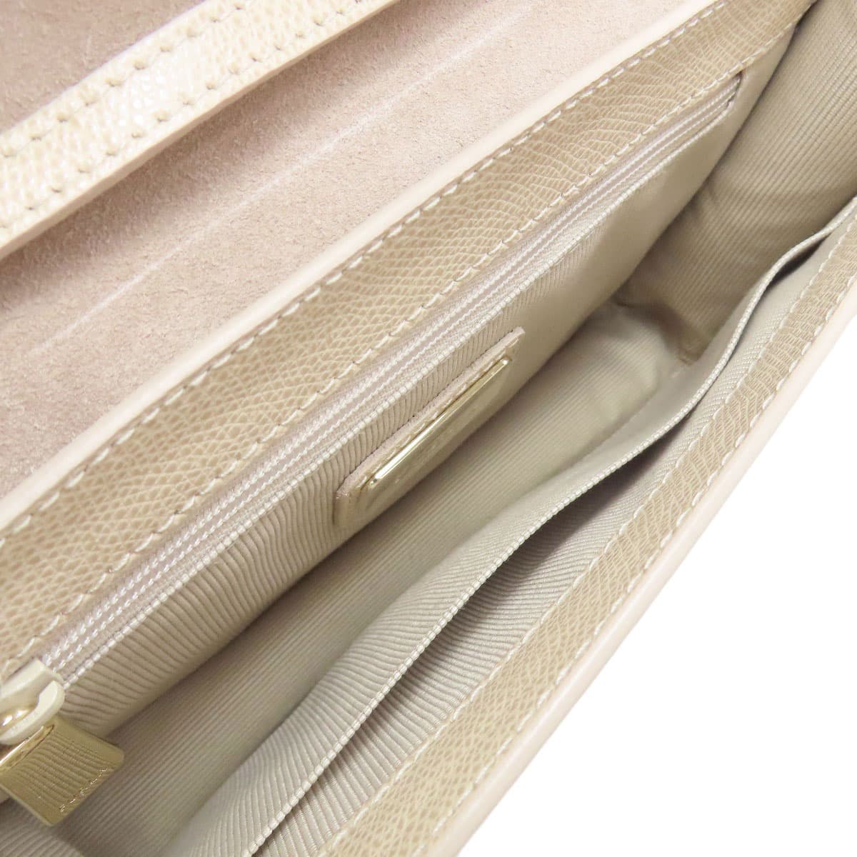 Furla Logo Shoulder Bag Leather Ladies [Used] [Furla] 5