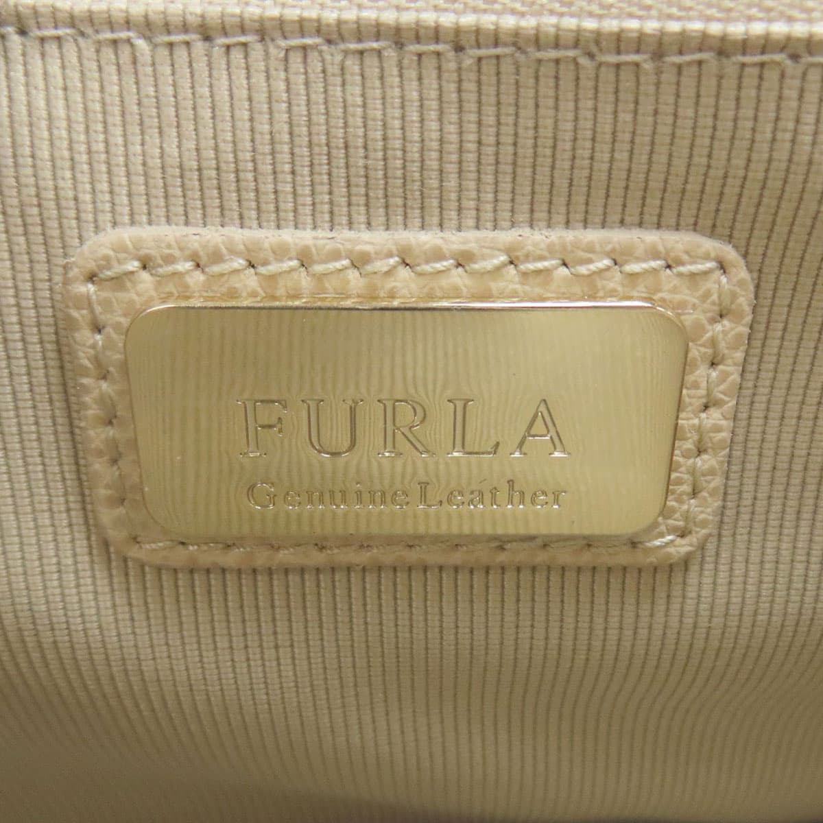 Furla Logo Shoulder Bag Leather Ladies [Used] [Furla] 6