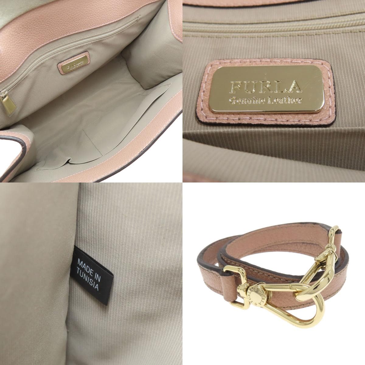 Furla 2WAY Handbag Leather Ladies [Used] [Furla] 5