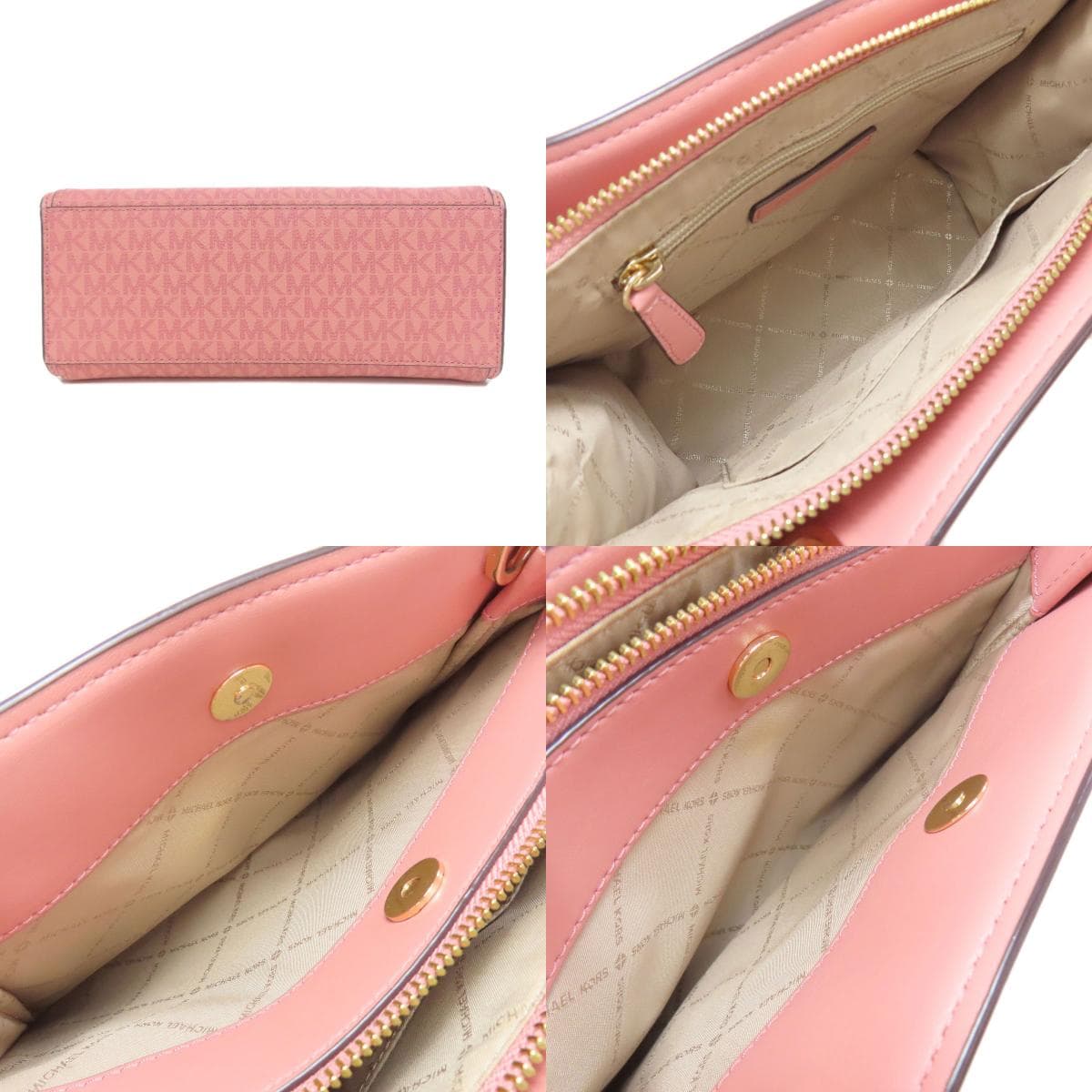 Michael Kors MK Signature 2WAY Handbag PVC Ladies [Used] [Michael Kors] 4