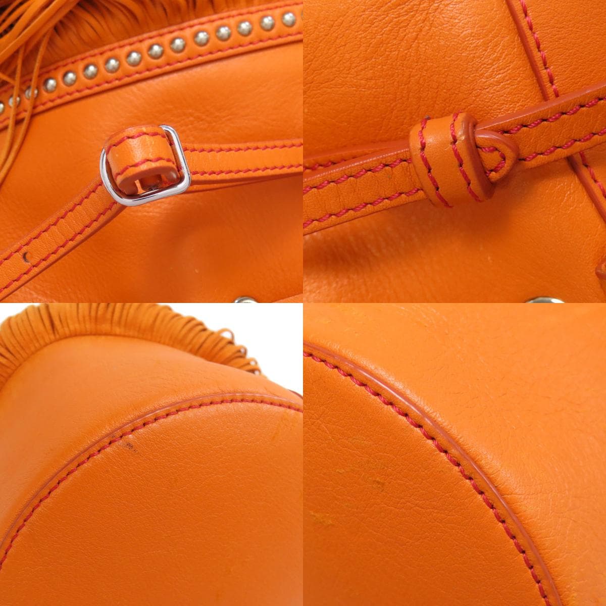 J&M Davidson Fringe Motif Shoulder Bag Leather Ladies [Used] [J&M Davidson] 9