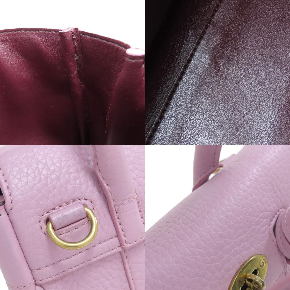 Mulberry Mini Bayswater 2WAY Handbag Leather Ladies [Used] [MULBERRY] 7