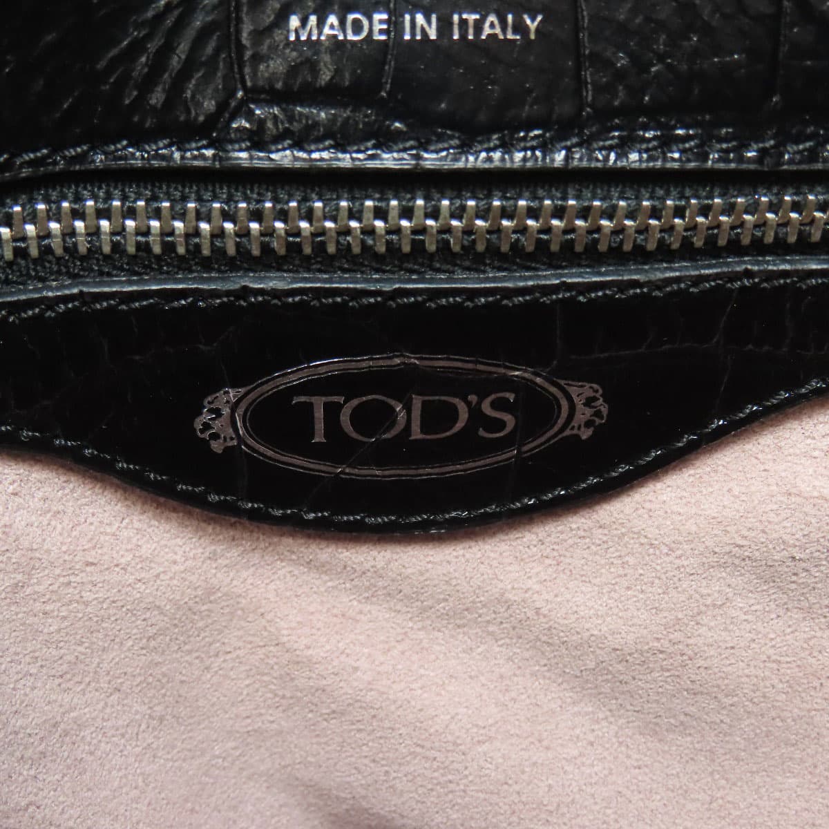 Tod's embossed double T 2WAY handbag leather for women [used] [TODS] 6