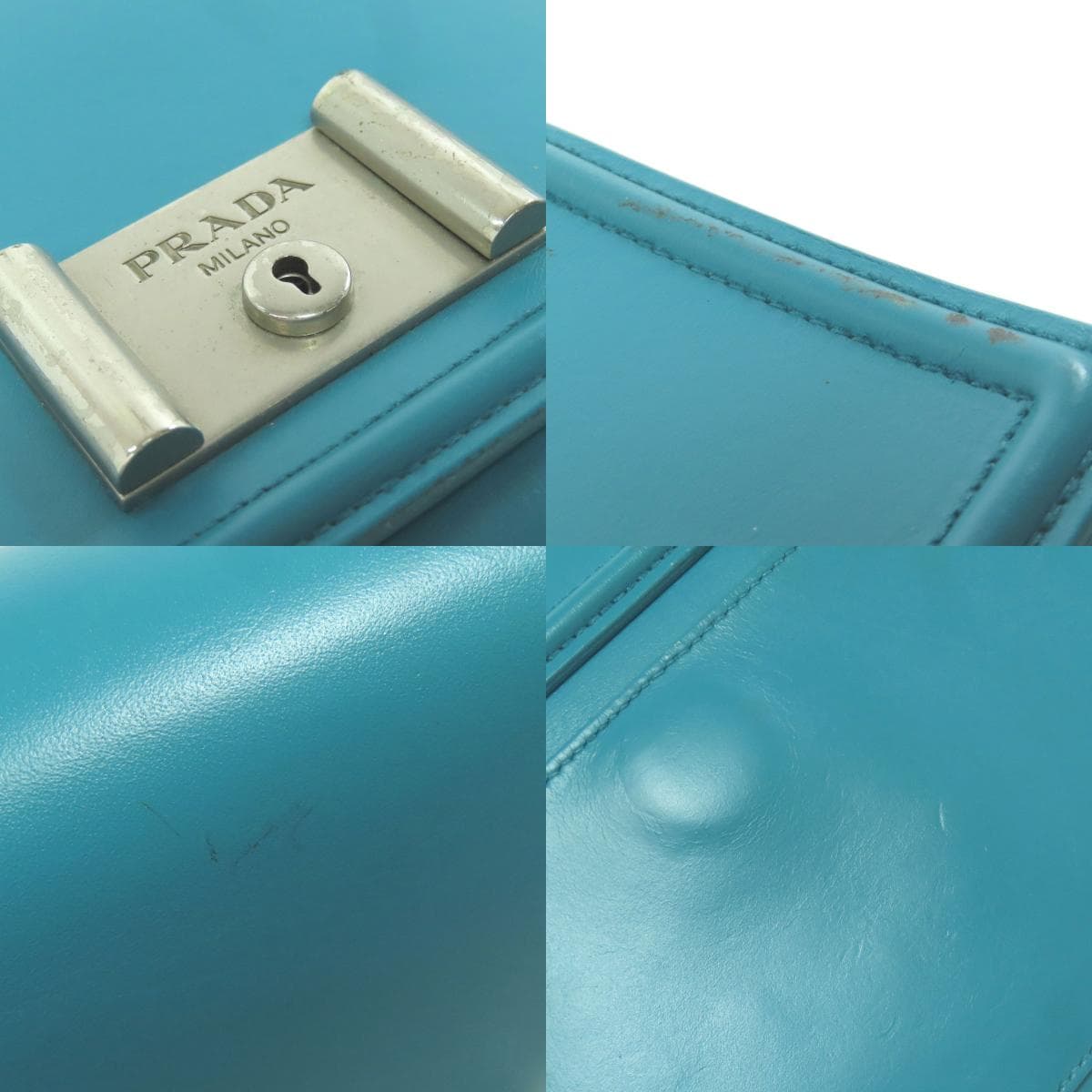 Prada Chain Shoulder Shoulder Bag Leather Ladies [Used] [PRADA] 8