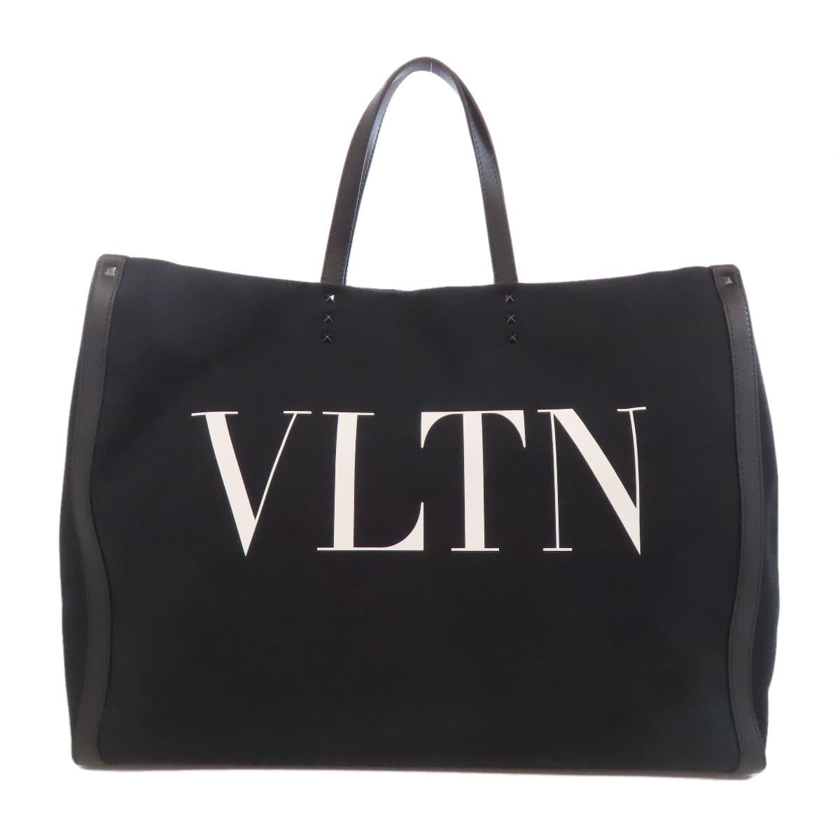 Valentino Studded Tote Bag Canvas Ladies [Used] [VALENTINO]