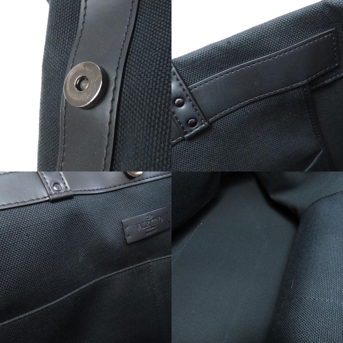 Valentino Studded Tote Bag Canvas Ladies [Used] [VALENTINO] 7