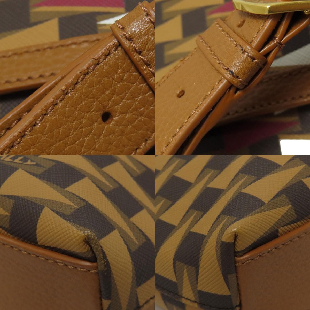 BALLY All-over Pattern Shoulder Bag PVC Ladies [Used] [BALLY] 9