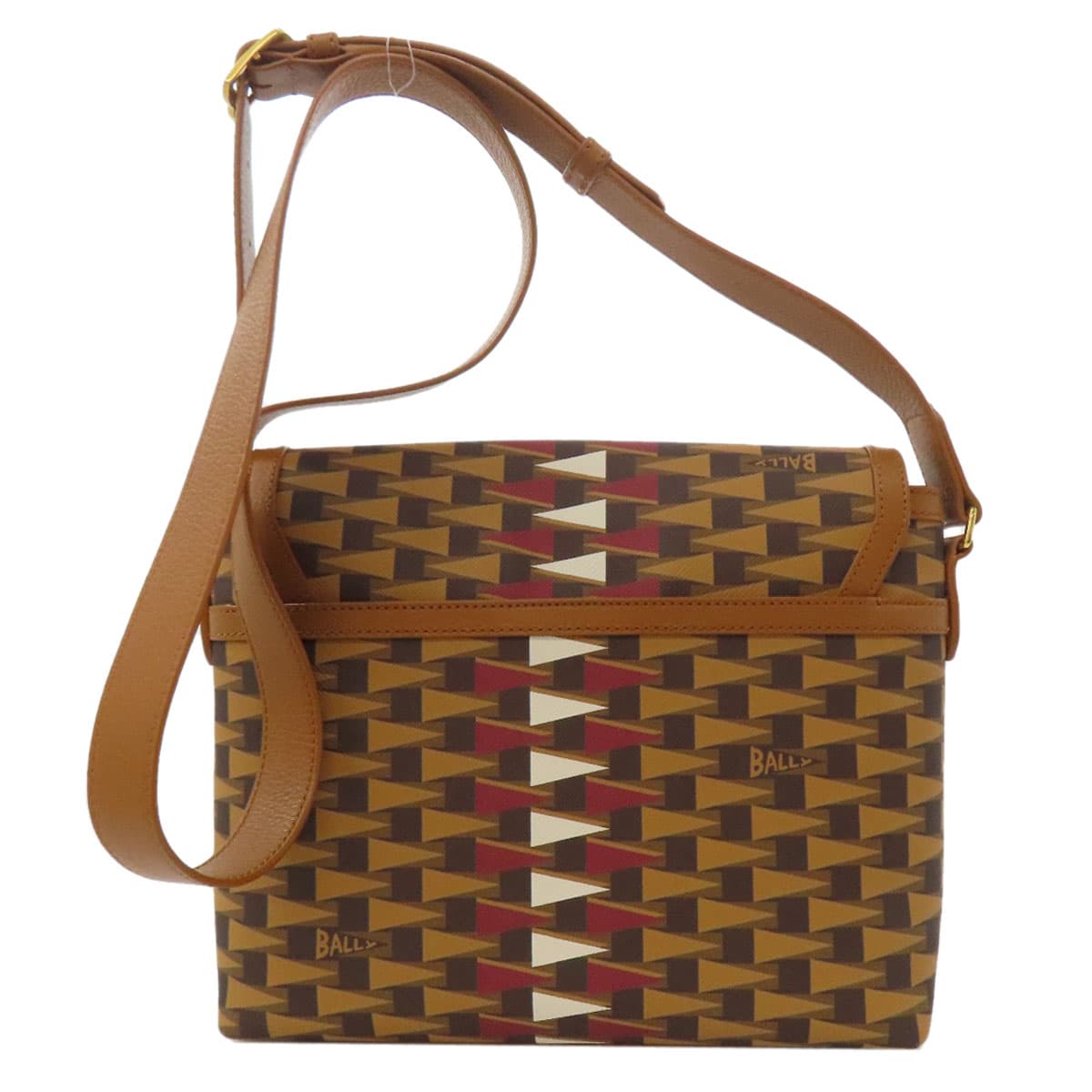 BALLY All-over Pattern Shoulder Bag PVC Ladies [Used] [BALLY] 2