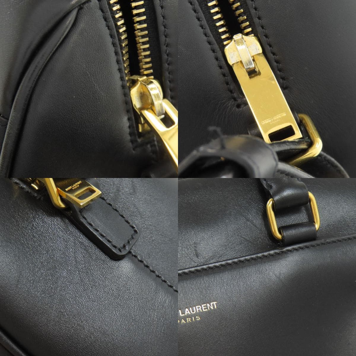 Saint Laurent Baby Duffle 2WAY Handbag Leather Ladies [Used] [SAINT LAURENT] 6