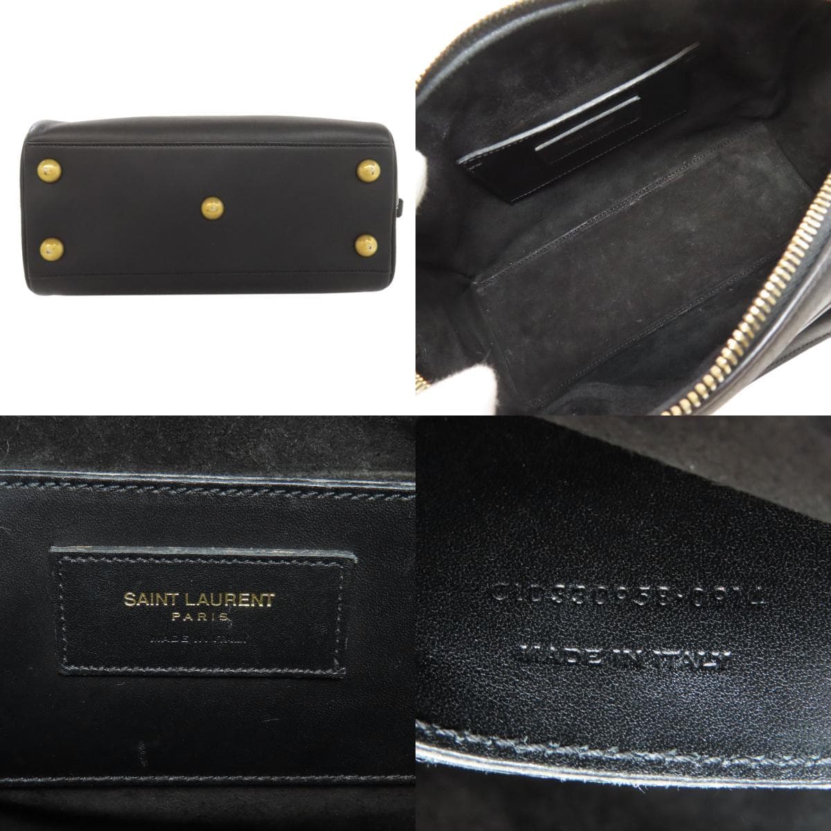 Saint Laurent Baby Duffle 2WAY Handbag Leather Ladies [Used] [SAINT LAURENT] 4