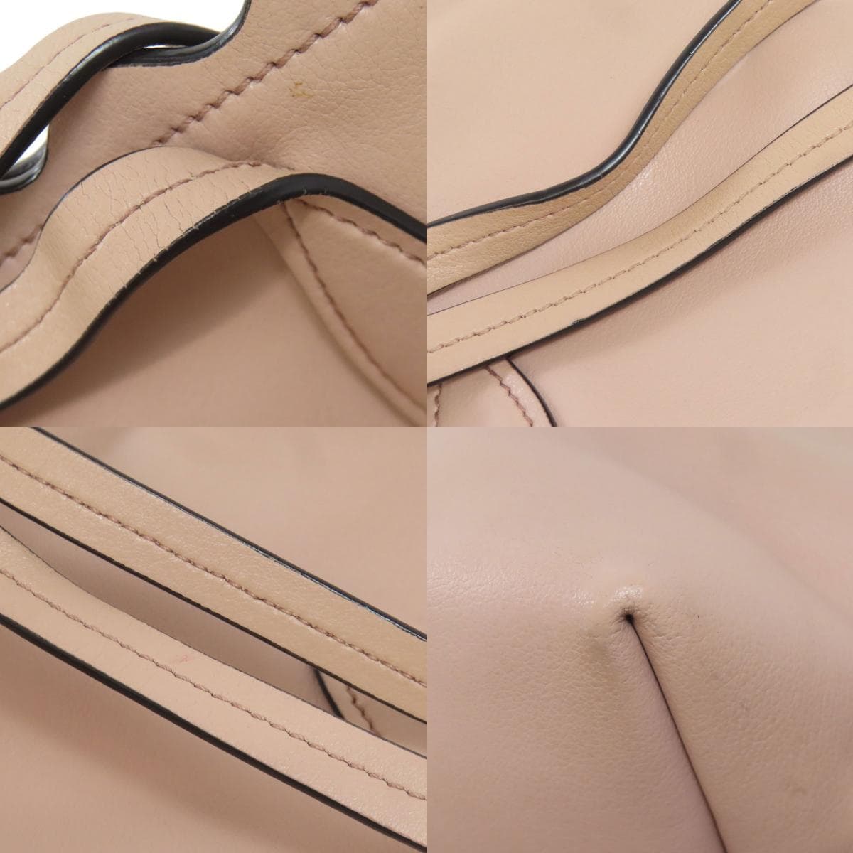 Miu Miu Logo Tote Bag Leather Women's [Used] [MIUMIU] 9