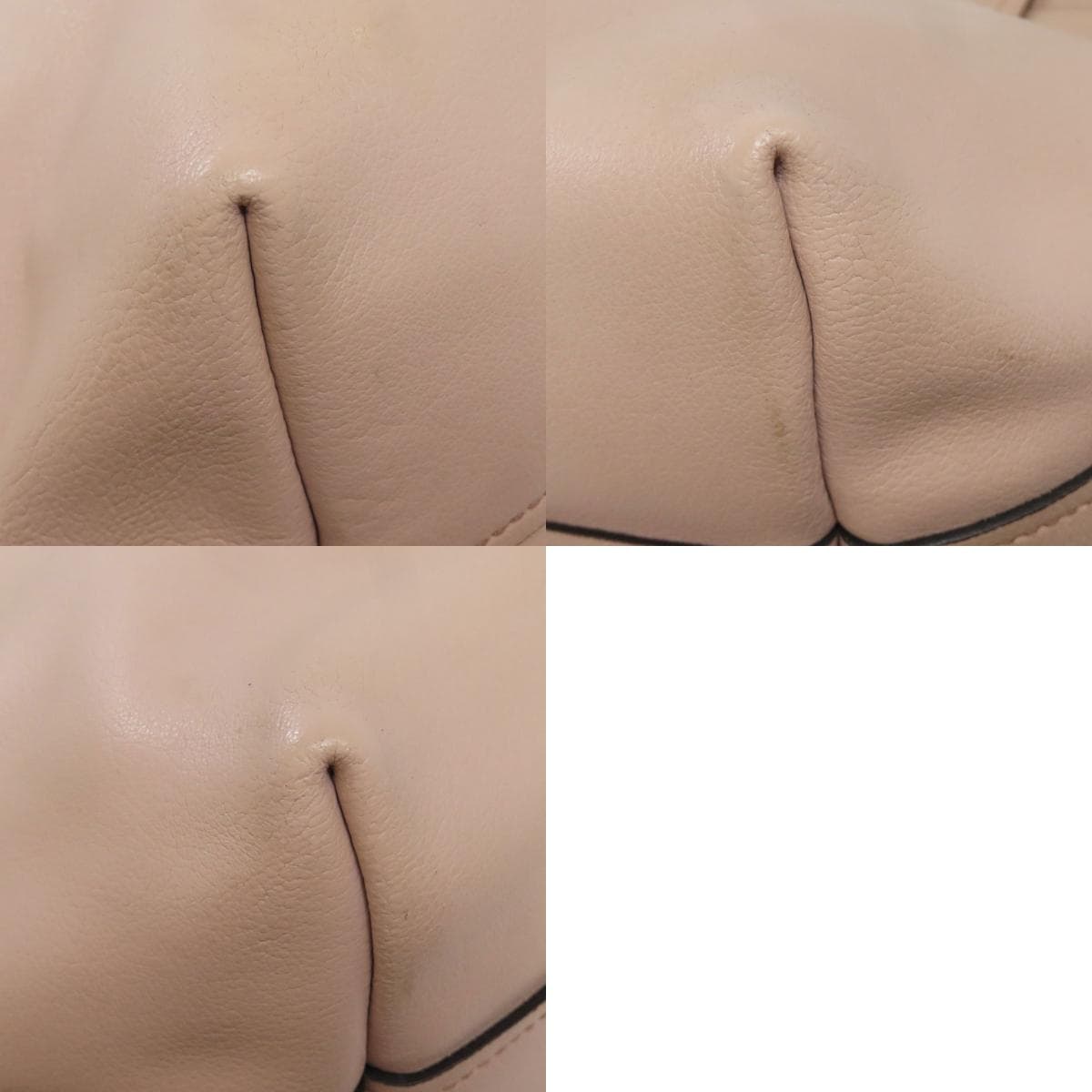 Miu Miu Logo Tote Bag Leather Women's [Used] [MIUMIU] 10