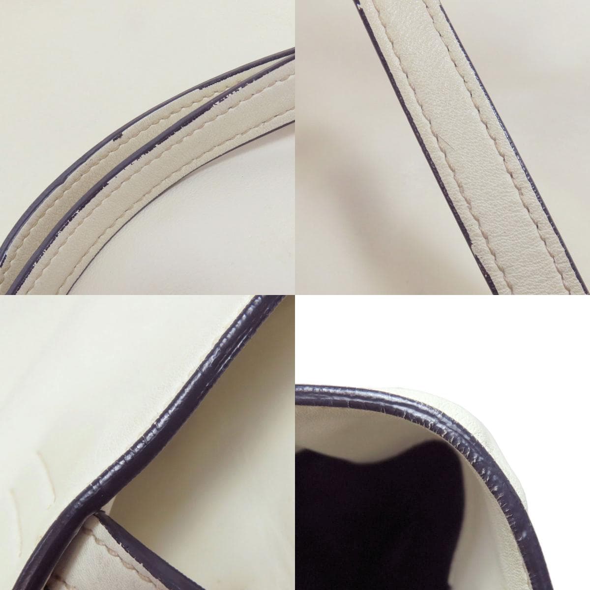 Miu Miu Logo Tote Bag Leather Women's [Used] [MIUMIU] 8