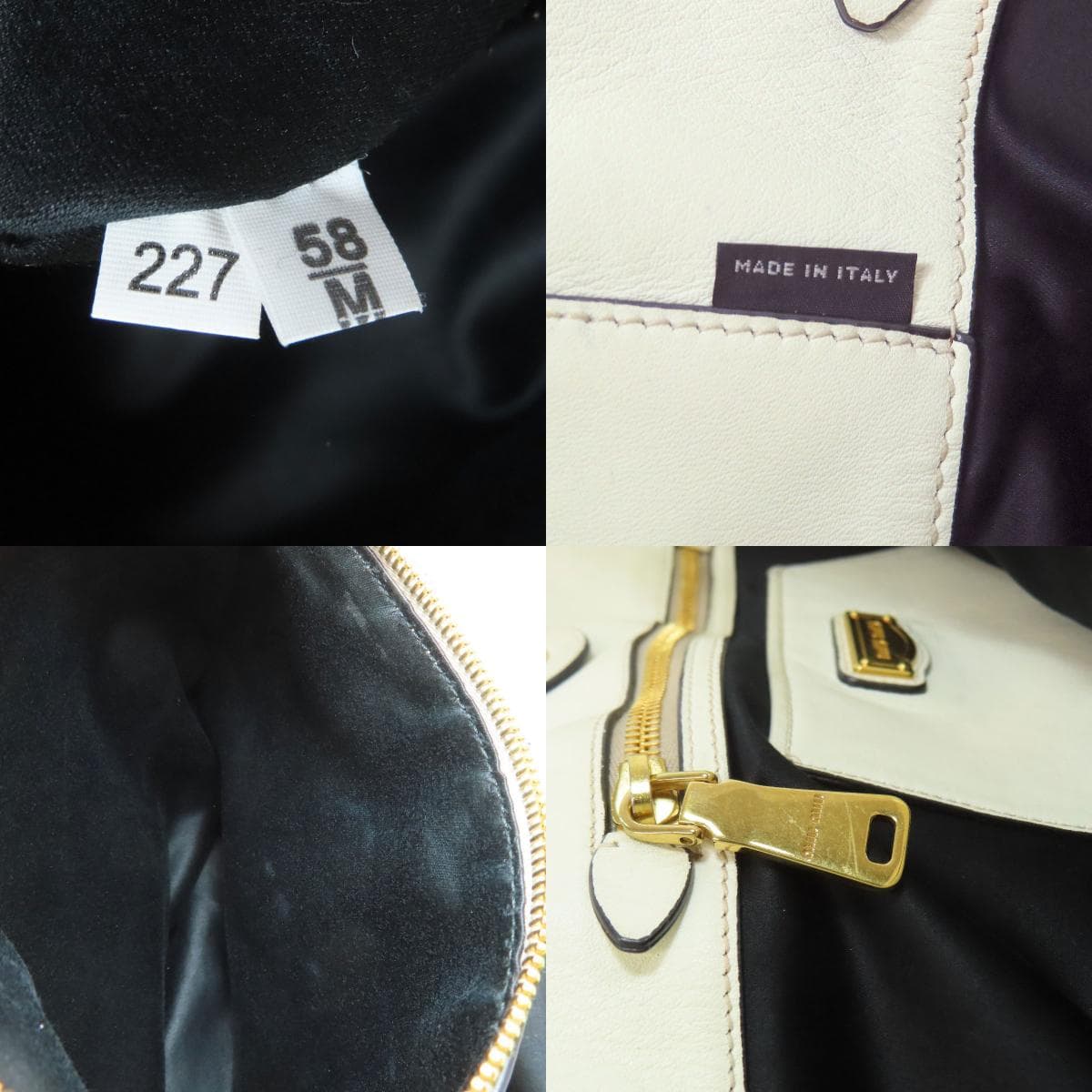 Miu Miu Logo Tote Bag Leather Women's [Used] [MIUMIU] 4