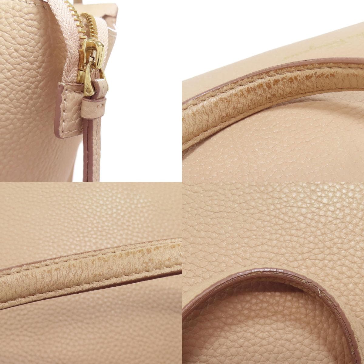 Salvatore Ferragamo Amy Gancini Hardware Tote Bag Leather Ladies [Used] [Salvatore Ferragamo] 9