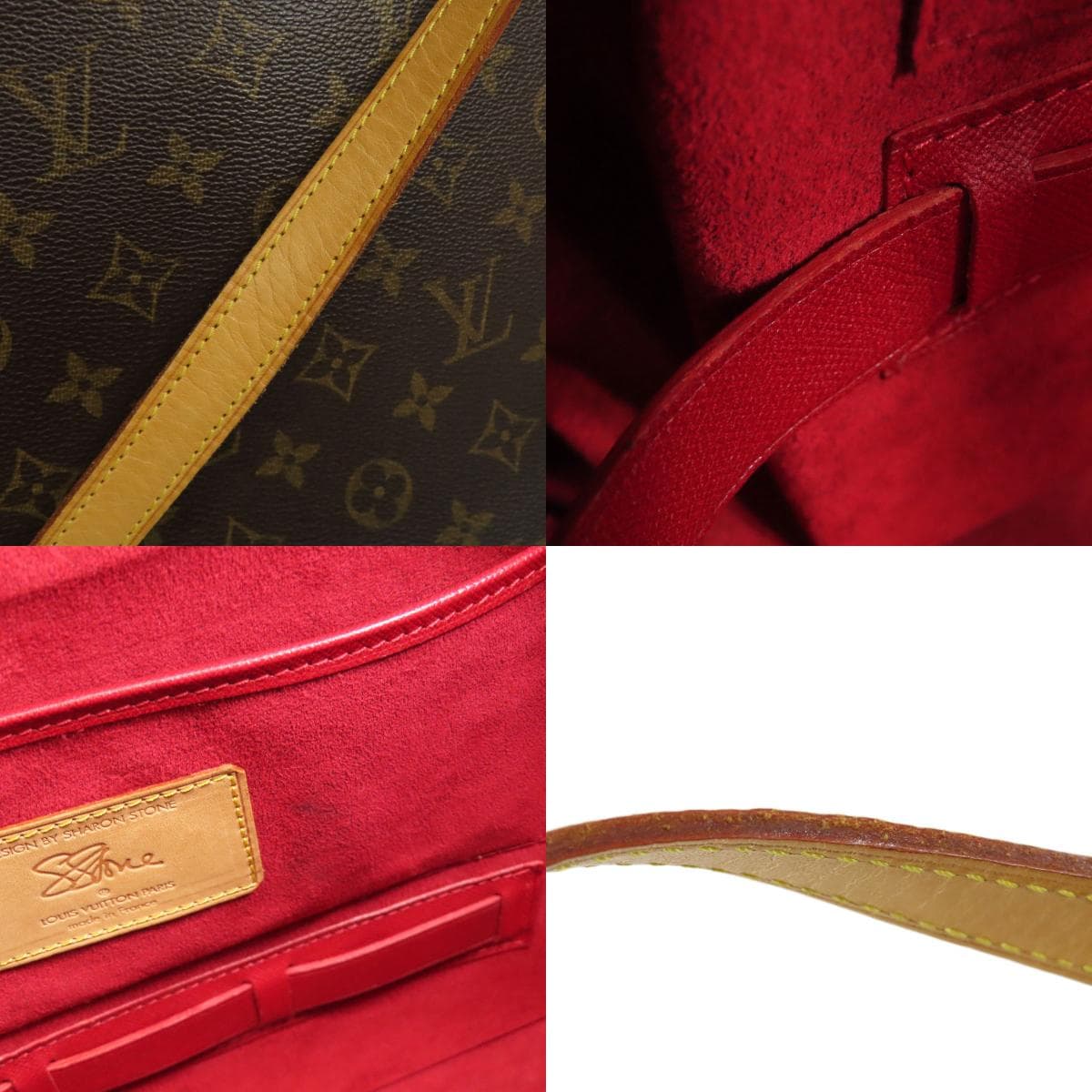 Louis Vuitton M47275 Amfar Three Sharon Stone Collaboration Tote Bag Monogram Canvas Ladies [Used] [LOUIS VUITTON] M47275 9